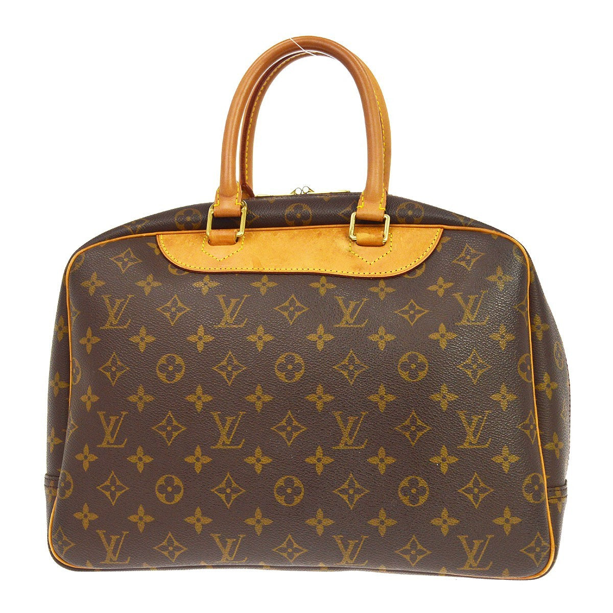 Louis Vuitton Deauville Monogram Canvas Brown Canvas Handbag (Pre-Owned)