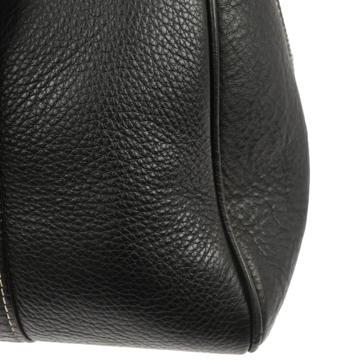 Christian Dior Vintage Leather Black Leather Handbag (Pre-Owned)