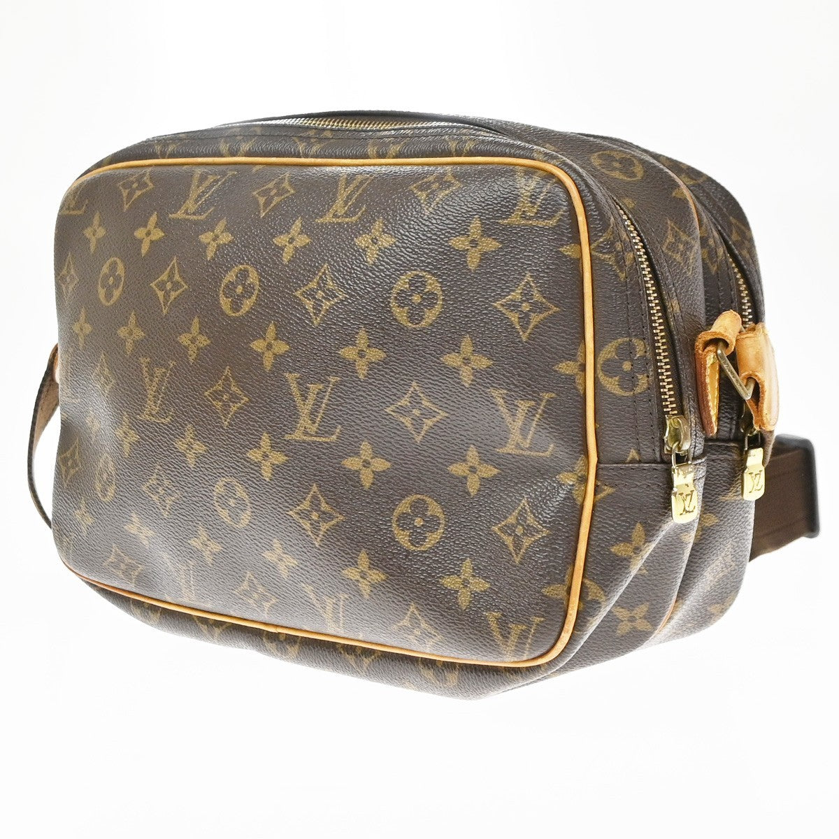 Louis Vuitton Reporter Monogram Canvas Brown Canvas Shoulder Bag Bag (Pre-Owned)
