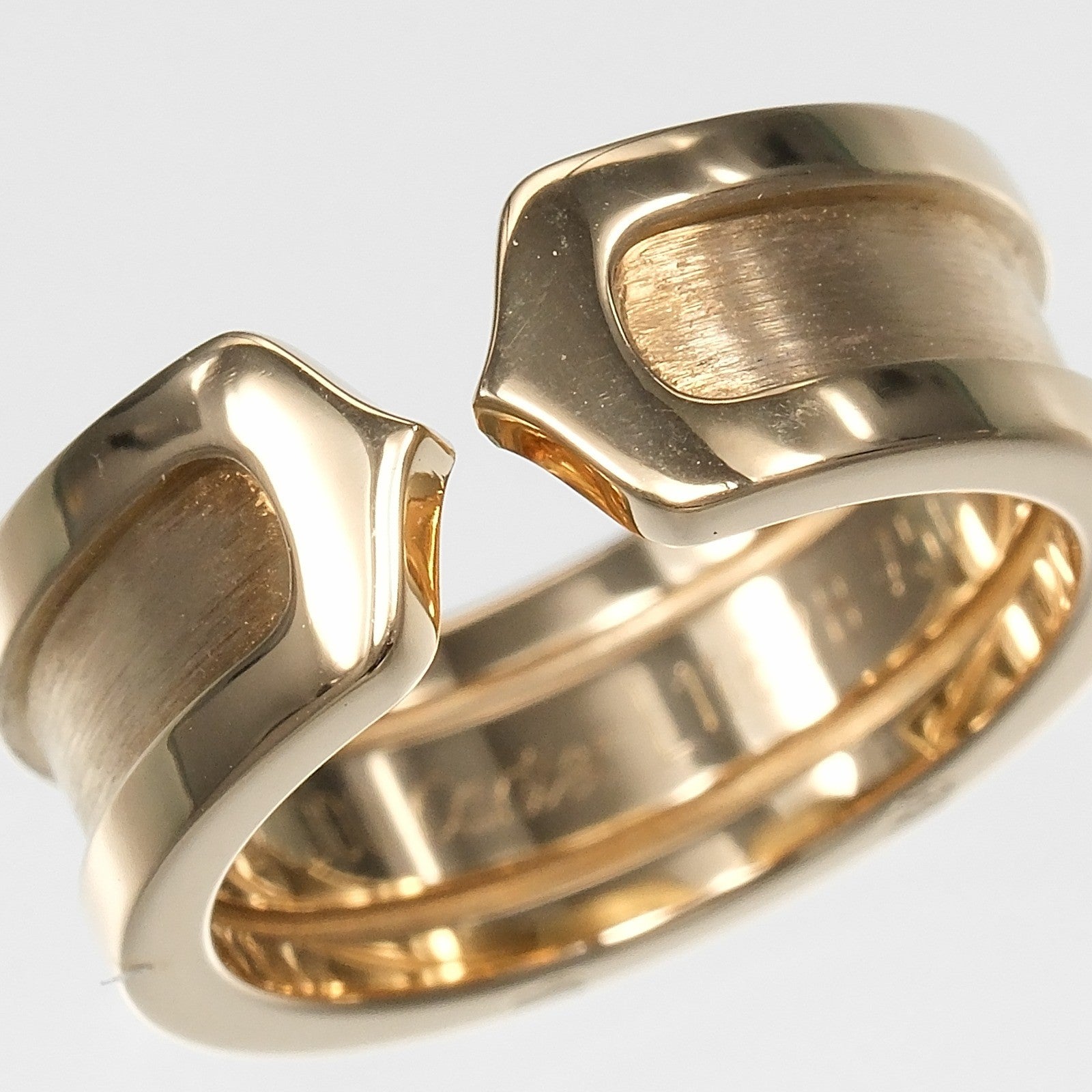 Cartier 2C De Cartier 18K Yellow Gold Gold Yellow_Gold Ring Jewelry (Pre-Owned)