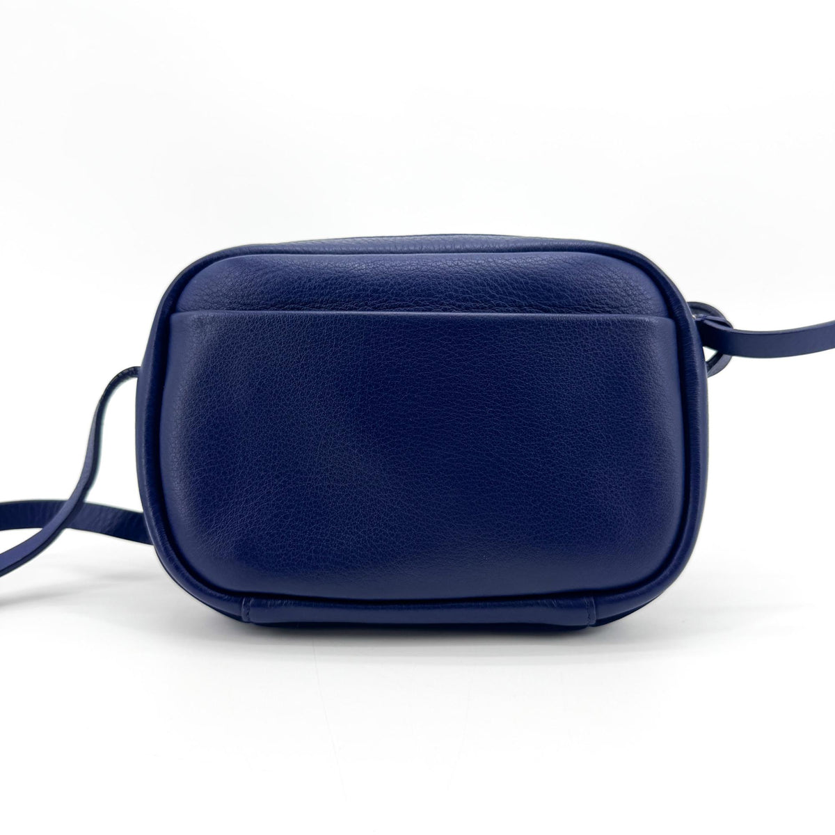 Balenciaga Everyday Camera Printed Leather Blue Leather Handbag (Pre-Owned)