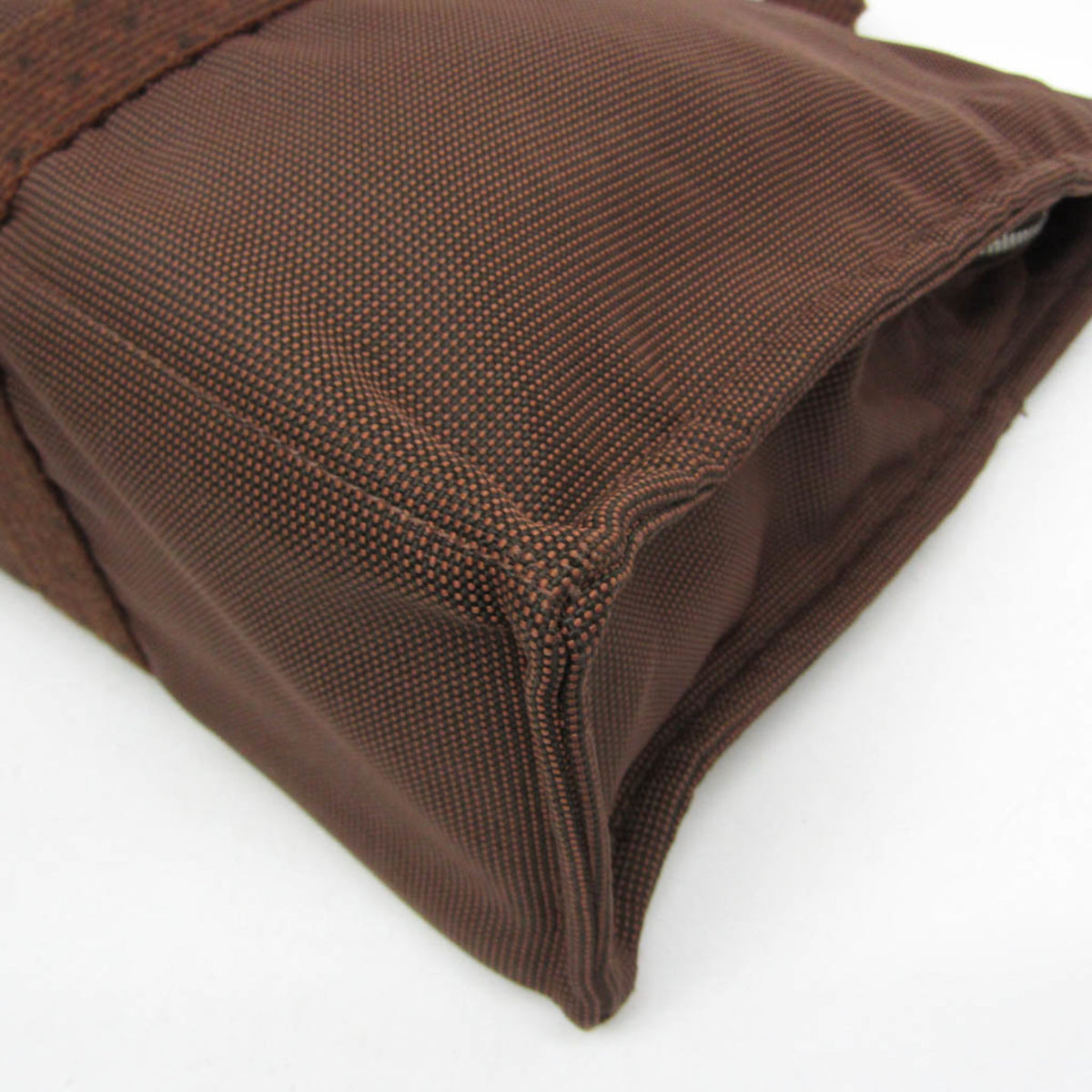 Hermes Fourre-Tout Herline Canvas Brown Canvas Tote Bag Bag (Pre-Owned)