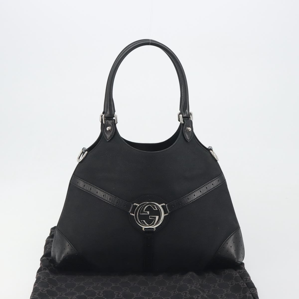 Gucci Reins Web Canvas Black Canvas Shoulder Bag Bag (Pre-Owned)