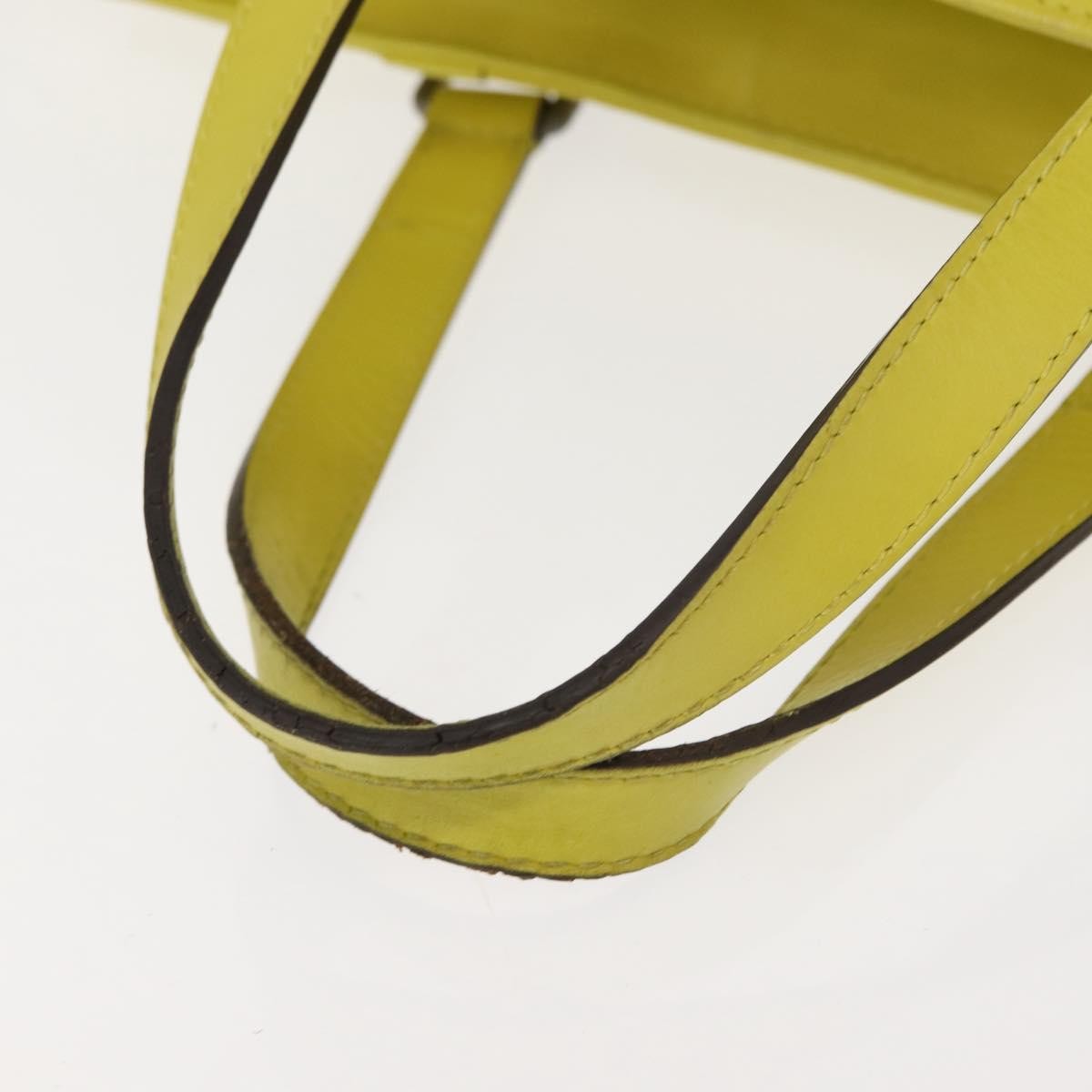 Louis Vuitton Tadao Damier Infini Leather Yellow Leather Handbag (Pre-Owned)