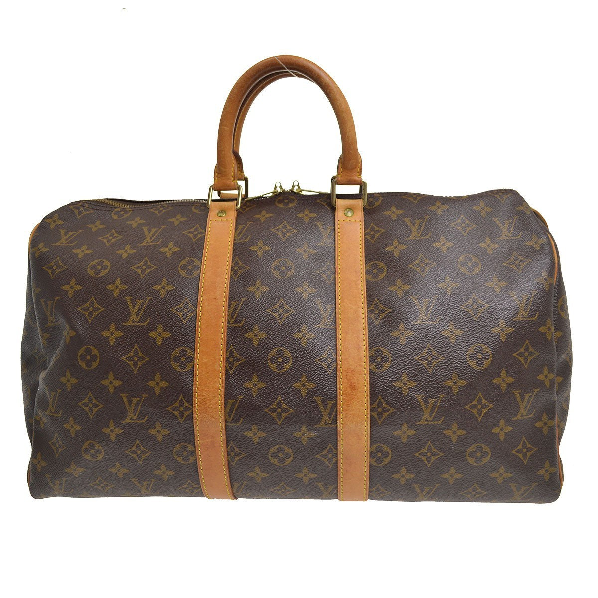 Louis Vuitton Keepall Monogram Canvas Brown Canvas Travel Bag Bag (Pre-Owned)