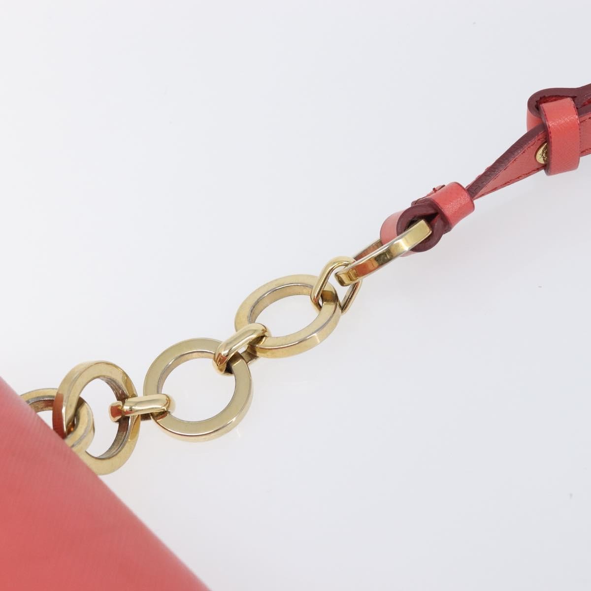 Salvatore Ferragamo Gancini Leather Pink Leather Shoulder Bag Bag (Pre-Owned)