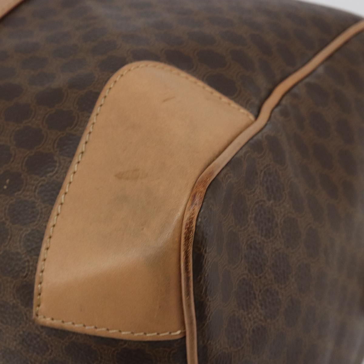 Celine Vintage Toile Triomphe Brown Canvas Travel Bag Bag (Pre-Owned)