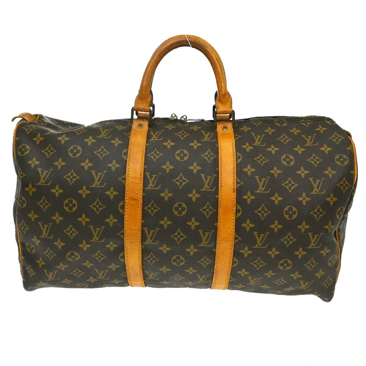 Louis Vuitton Keepall Monogram Brown Canvas Travel Bag Bag (Pre-Owned)