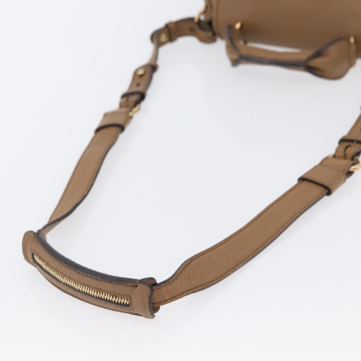 Chloe Elsie Convertible Satchel Leather Brown Leather Handbag (Pre-Owned)