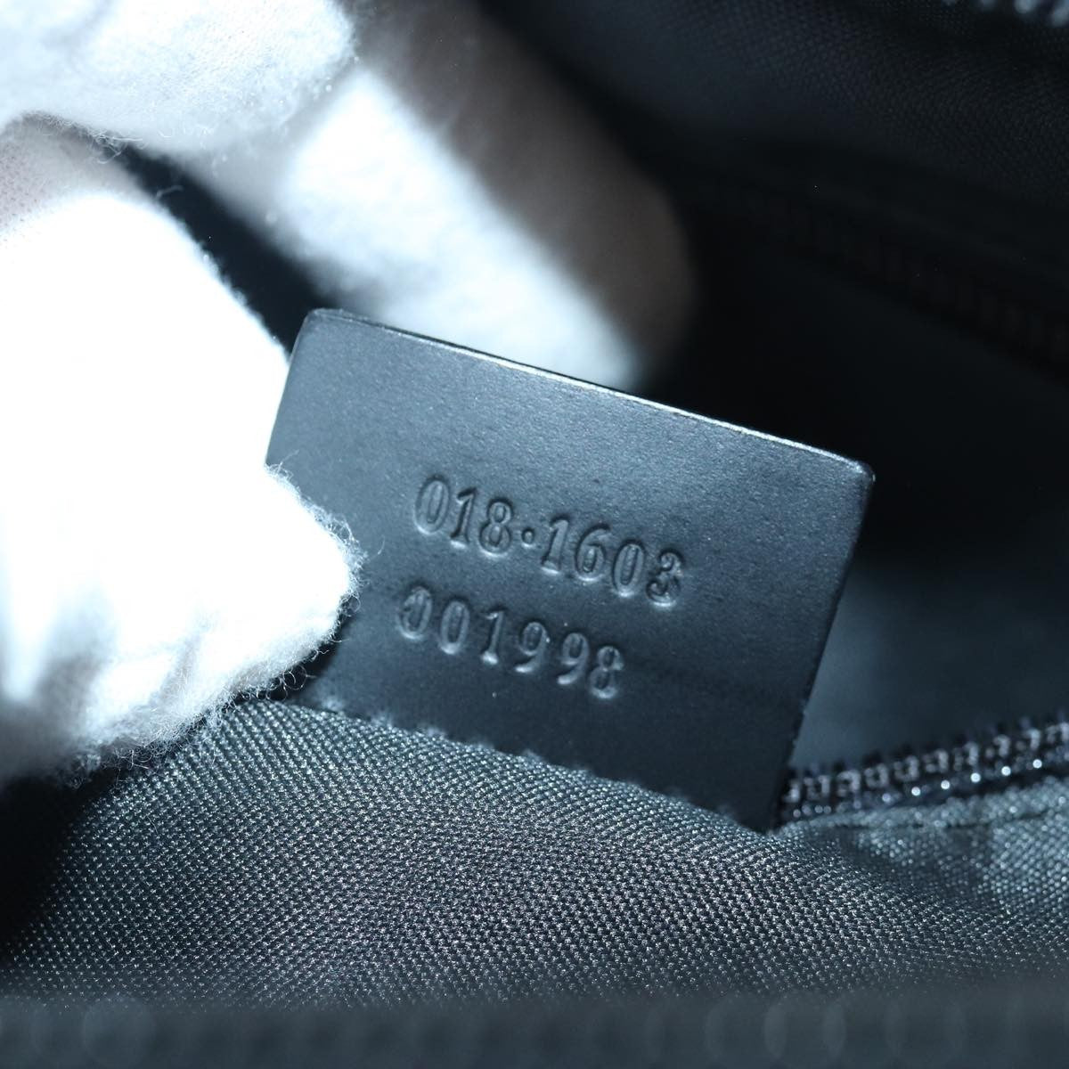 Gucci Vintage Clutch Canvas Black Canvas Clutche & Pouche Bag (Pre-Owned)