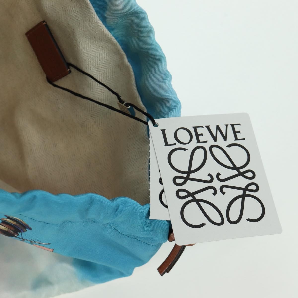 Loewe Paula Drawstring Printed Canvas Multicolour Canvas Clutche & Pouche Bag (Pre-Owned)