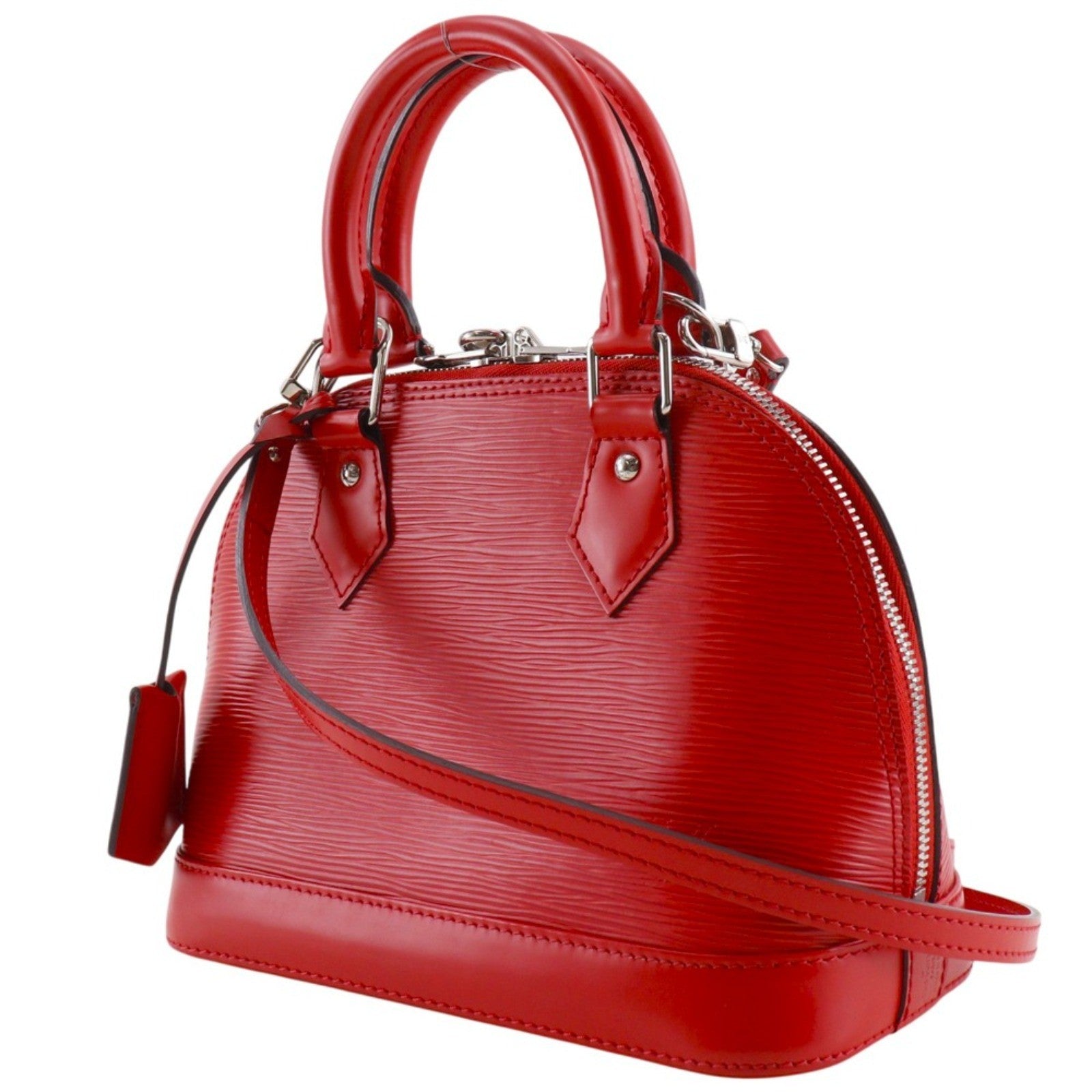 Louis Vuitton Alma Epi Leather Red Leather Handbag (Pre-Owned)