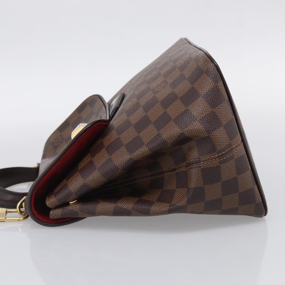 Louis Vuitton Bergamo Damier Brown Canvas Handbag (Pre-Owned)