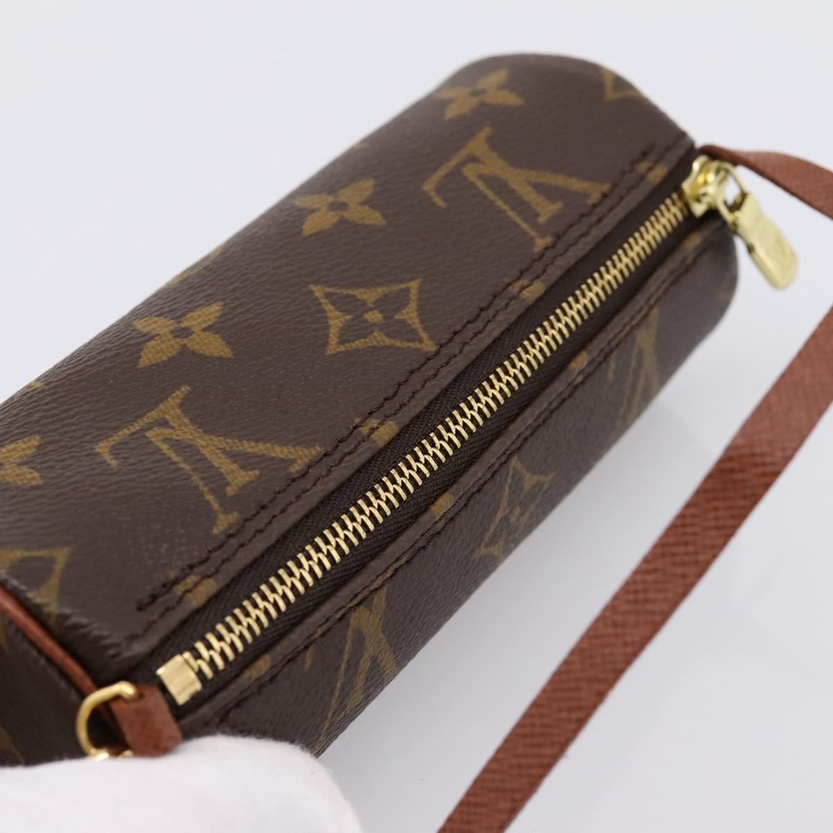 Louis Vuitton Papillon Pochette Monogram Canvas Brown Canvas Clutche & Pouche Bag (Pre-Owned)