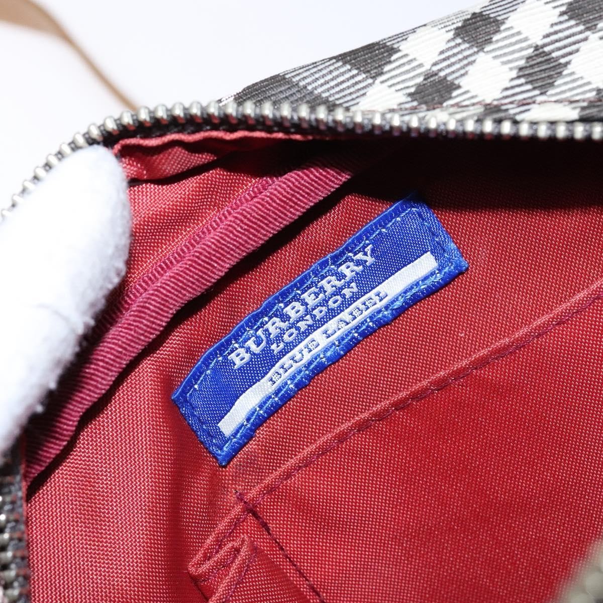 Burberry Nova Check Blue Label Canvas Brown Canvas Shoulder Bag Bag (Pre-Owned)