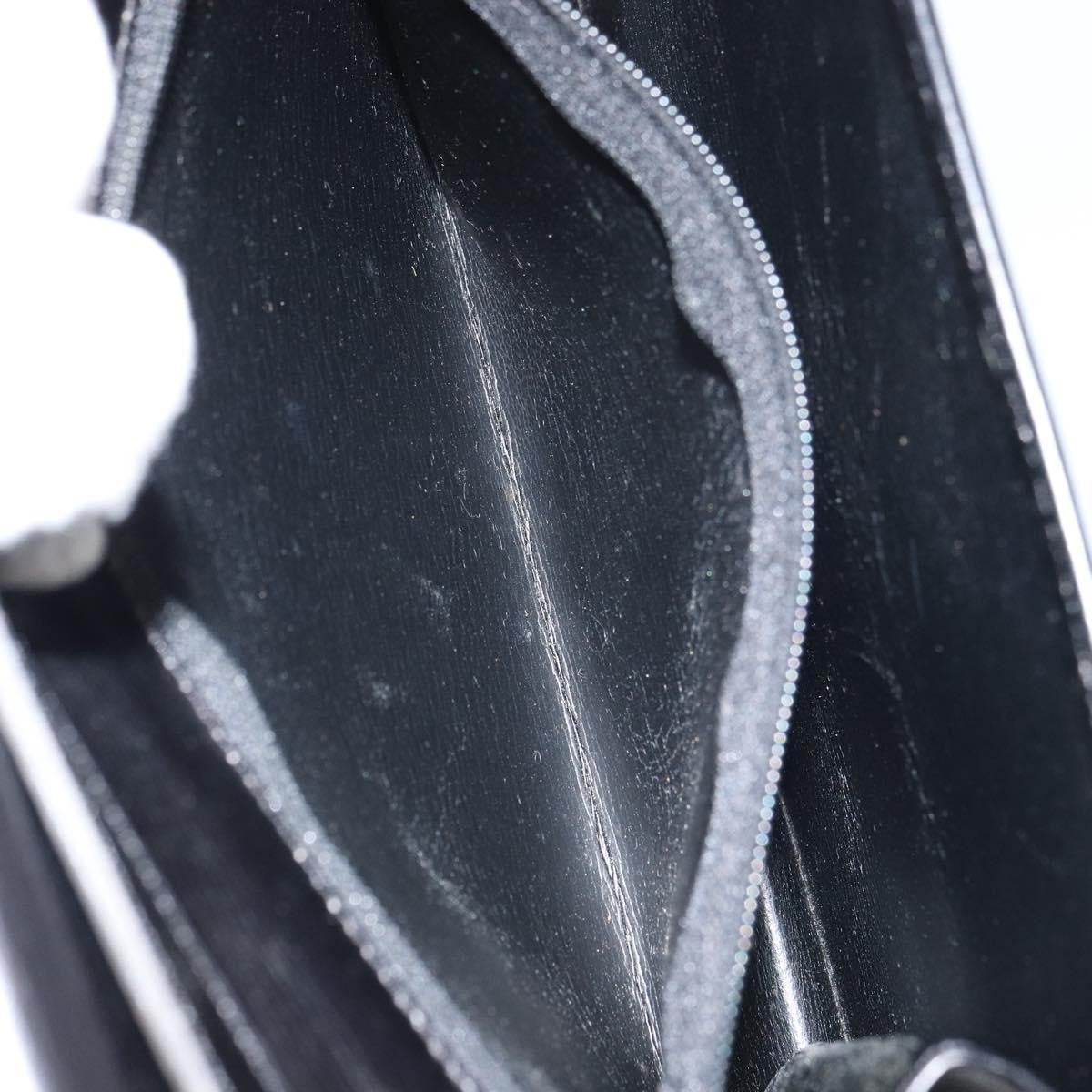 Christian Dior Vintage Leather Black Leather Shoulder Bag Bag (Pre-Owned)