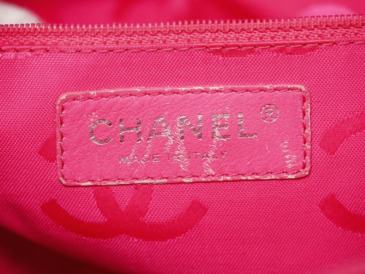 Chanel Cambon Quilted Leather Black Leather Tote Bag Bag (Pre-Owned)