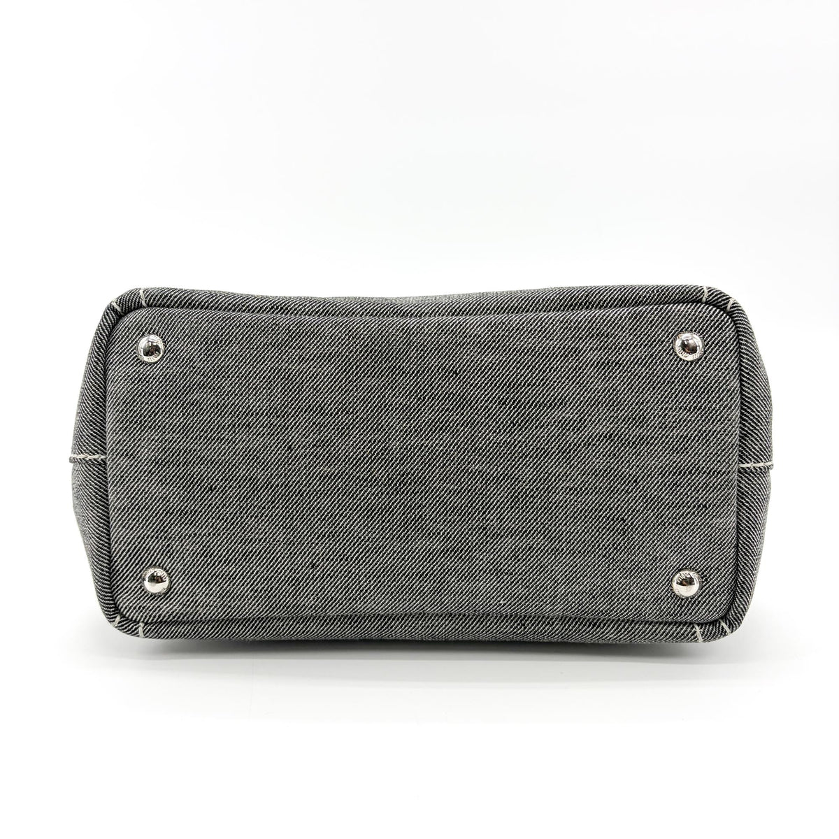 Miu Miu My Logo Leather Black Denim_Jeans Crossbody Bag Bag (Pre-Owned)