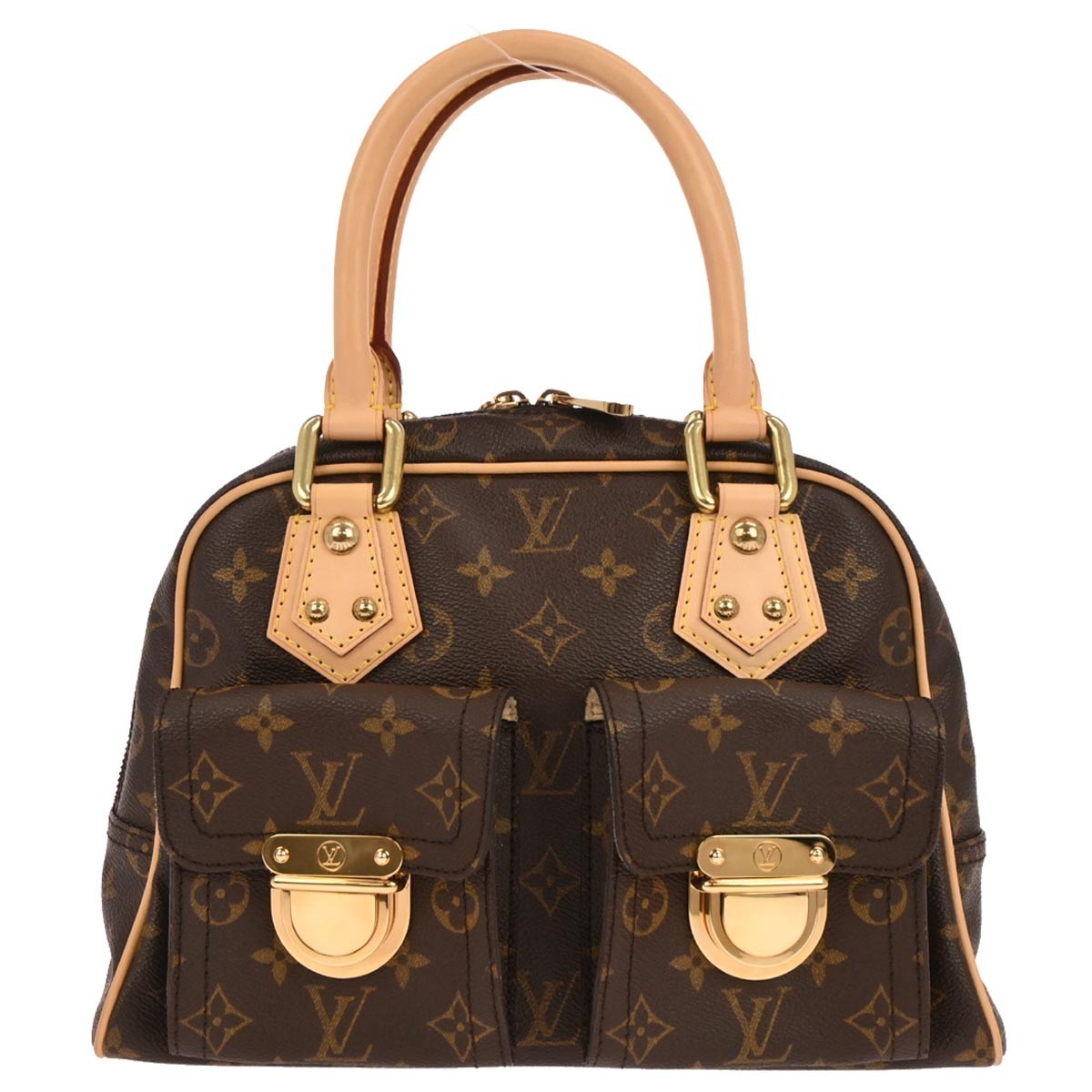 Louis Vuitton Manhattan Monogram Canvas Brown Canvas Handbag (Pre-Owned)