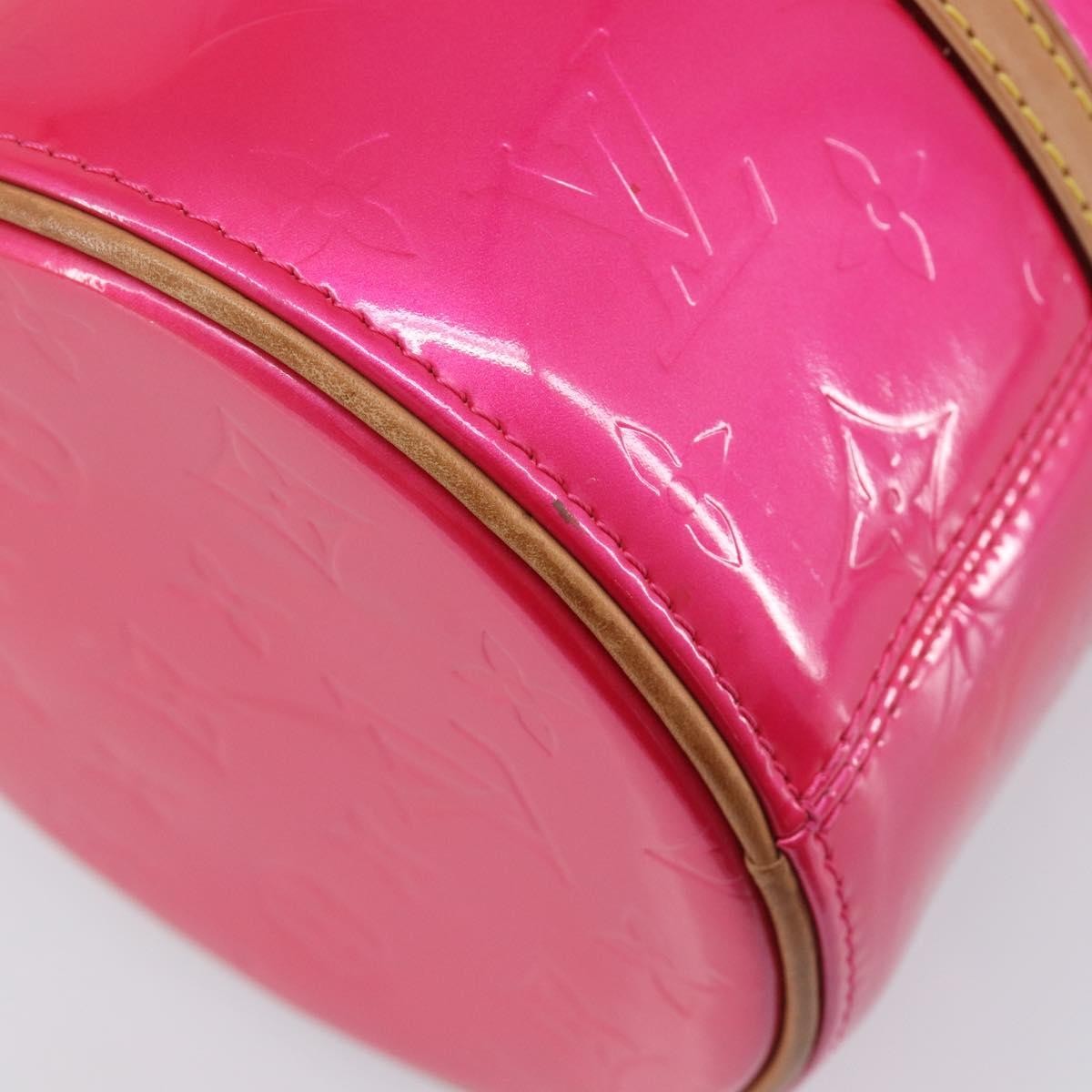 Louis Vuitton Bedford Monogram Vernis Pink Patent_Leather Handbag (Pre-Owned)