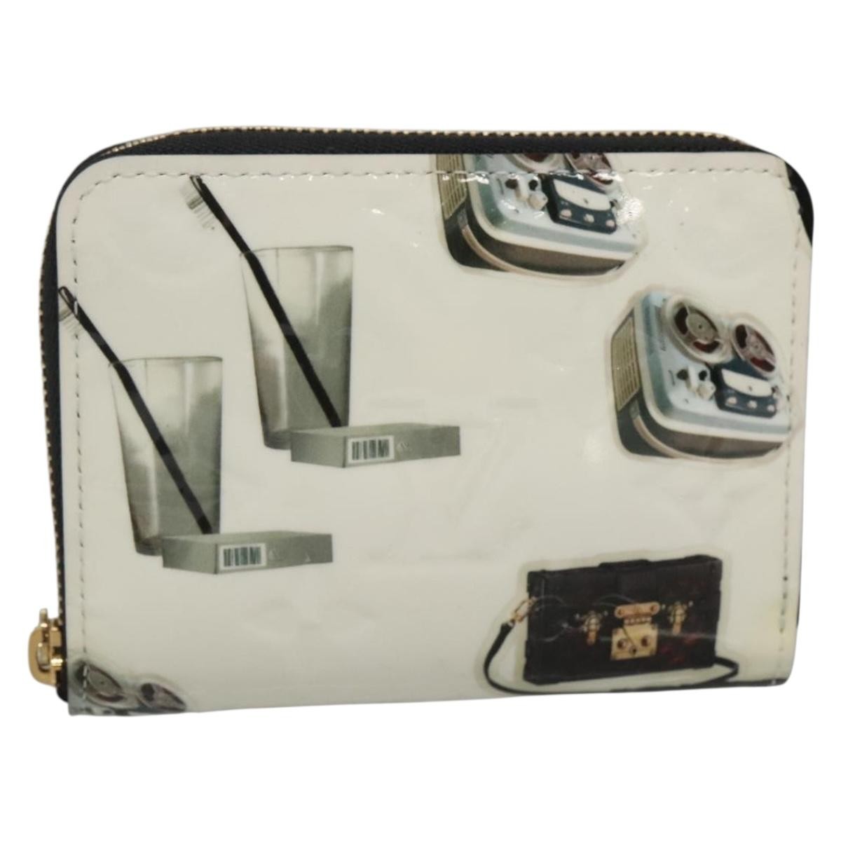 Louis Vuitton Nicolas Ghesquière Zippy Patent Monogram White Patent_Leather Wallets Accessory (Pre-Owned)