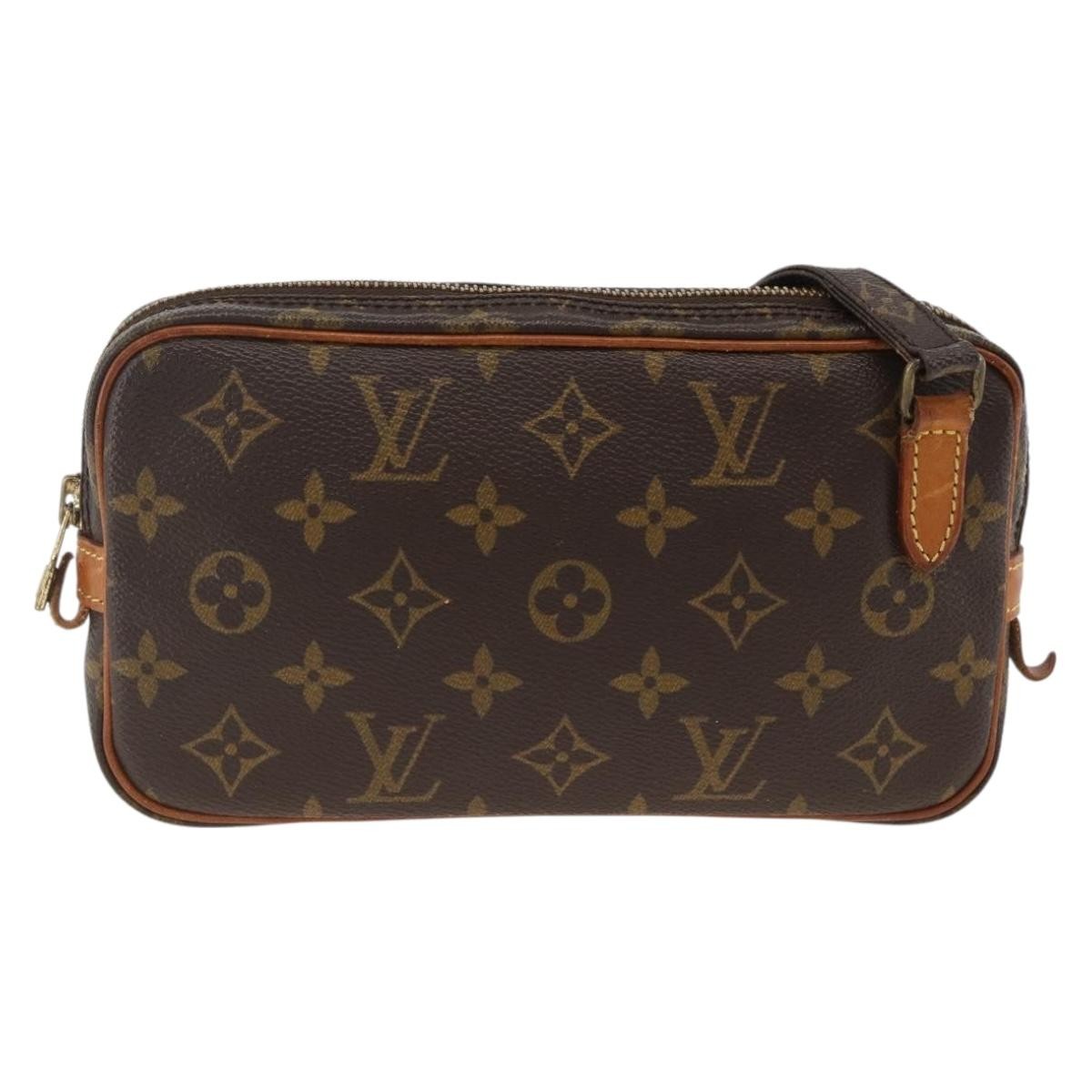 Louis Vuitton Pochette Marly Bandouliere Monogram Canvas Brown Canvas Shoulder Bag Bag (Pre-Owned)