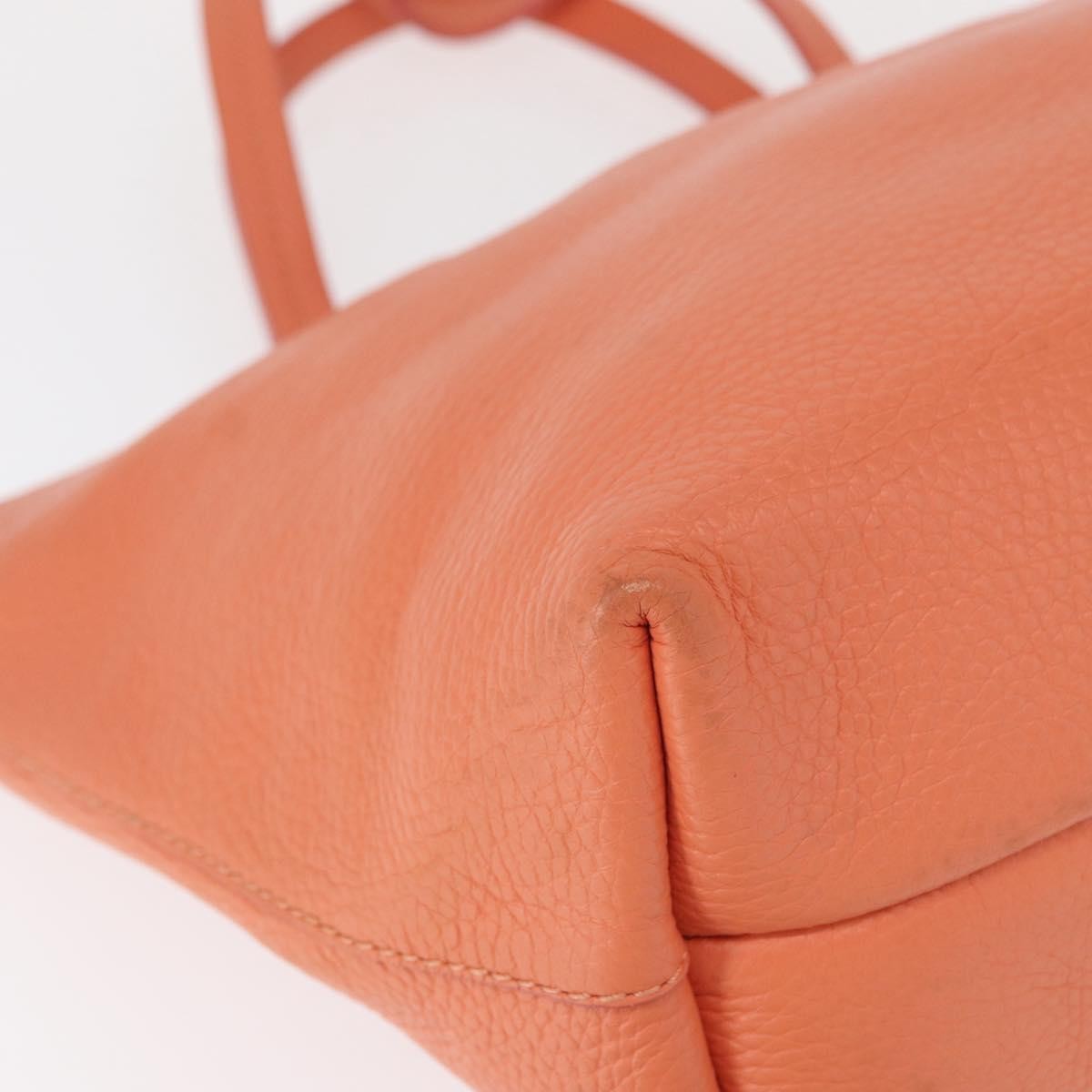 Salvatore Ferragamo Gancini Leather Pink Leather Handbag (Pre-Owned)