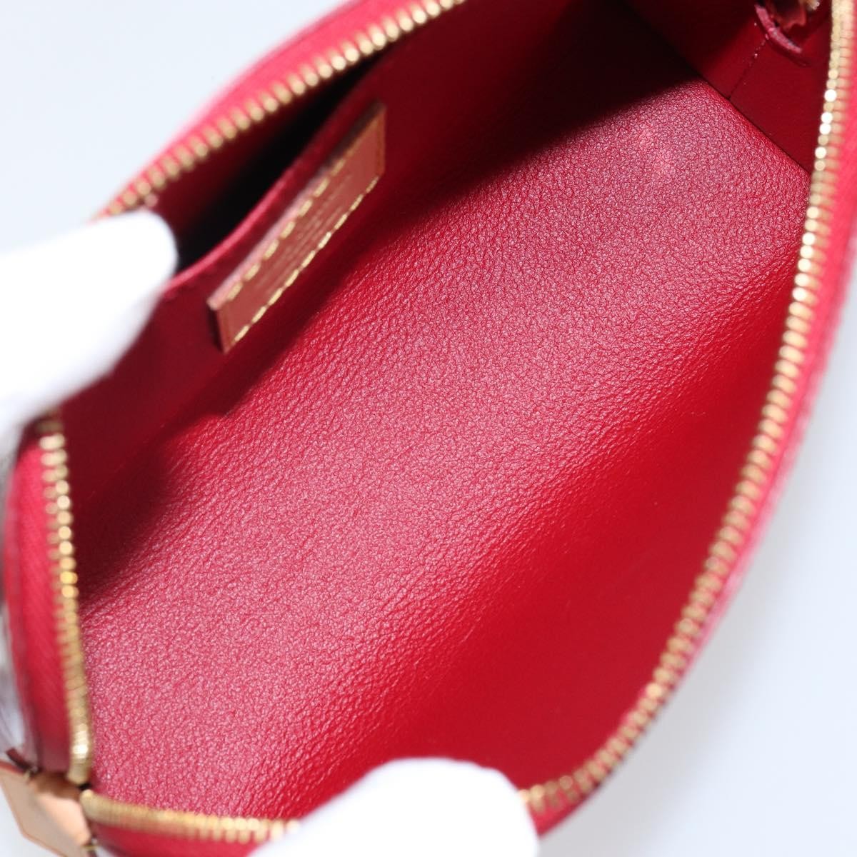 Louis Vuitton Cosmetic Limited Edition Monogram Vernis Rayures Red Patent_Leather Bag (Pre-Owned)