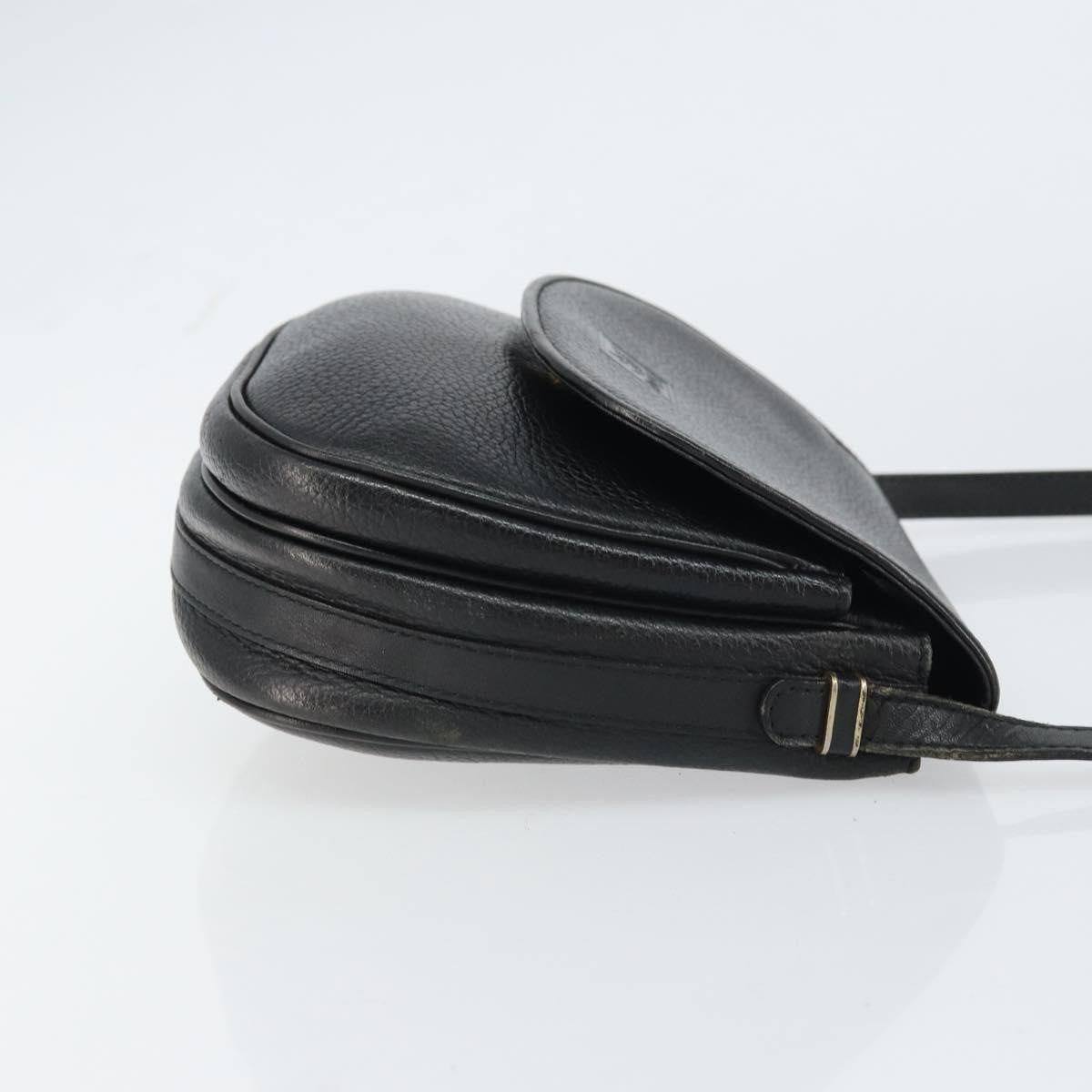 Burberry Vintage Leather Black Leather Shoulder Bag Bag (Pre-Owned)