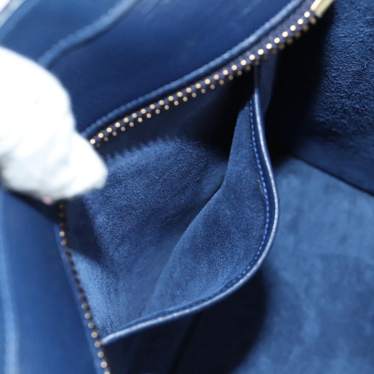 Celine Luggage Smooth Leather Navy Leather Tote Bag Bag (Pre-Owned)