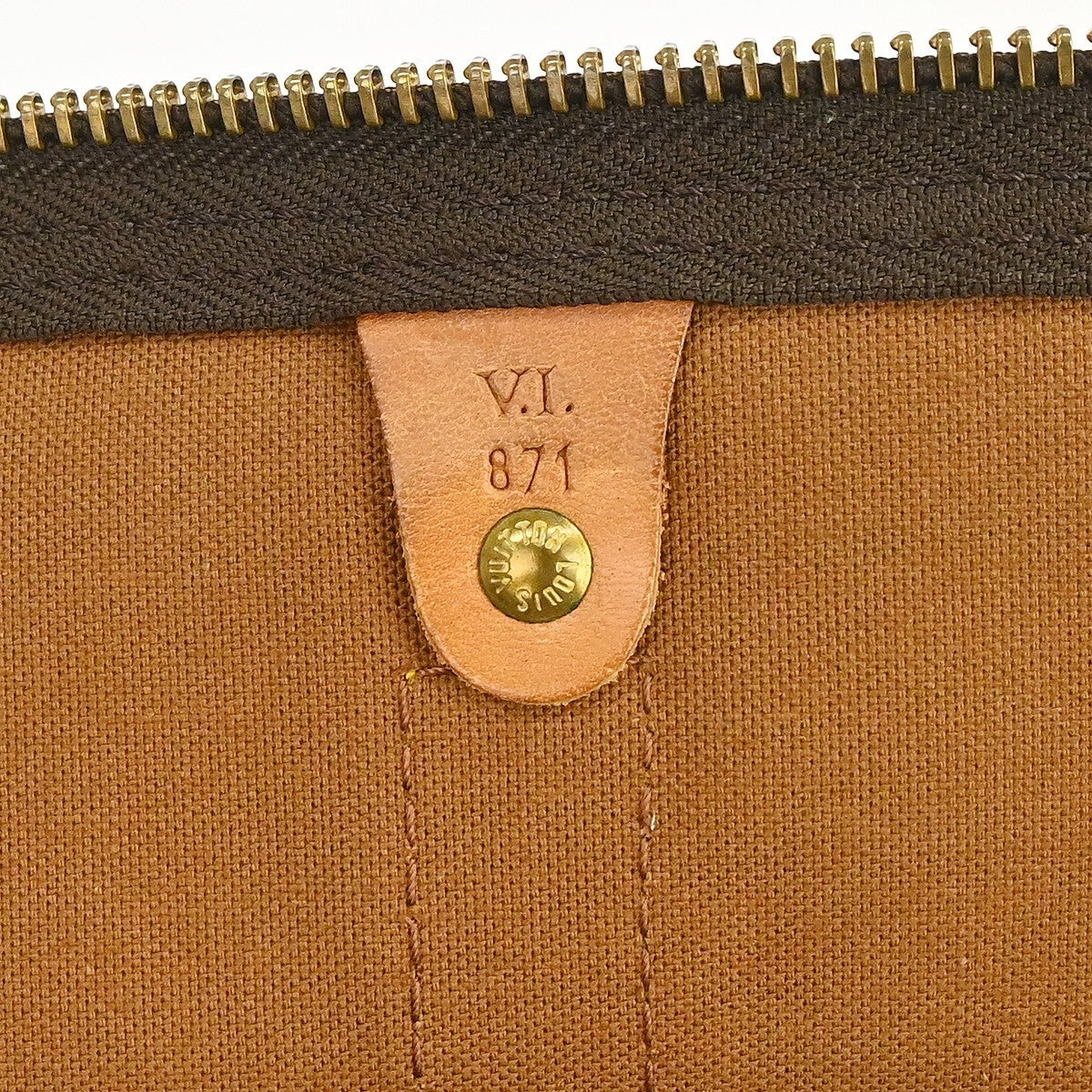 Louis Vuitton Keepall Monogram Canvas Brown Canvas Travel Bag Bag (Pre-Owned)