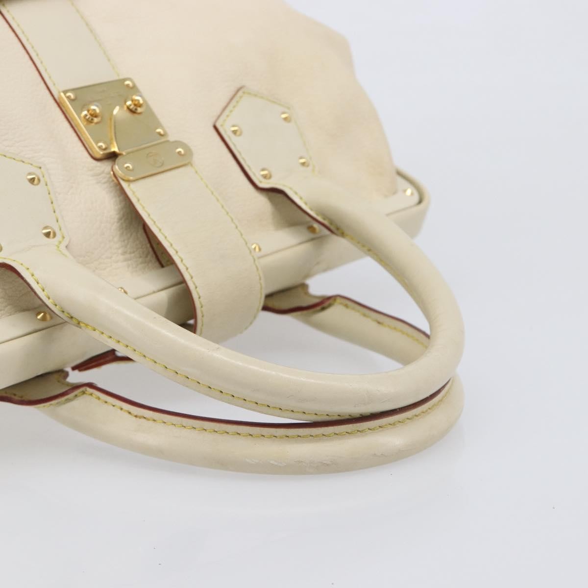 Louis Vuitton Suhali L'ingenieux Leather White Leather Handbag (Pre-Owned)