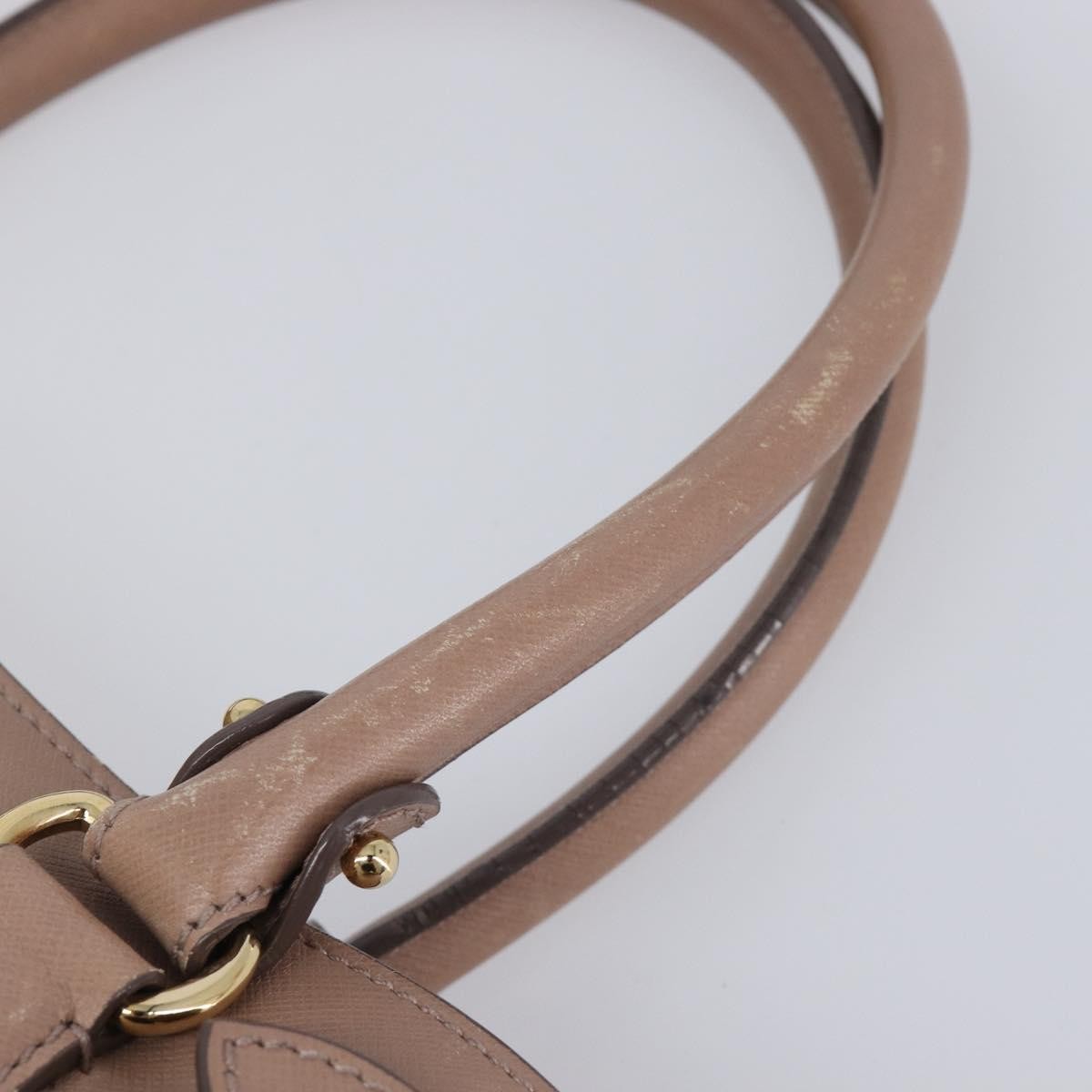 Salvatore Ferragamo Batik Leather Beige Leather Tote Bag Bag (Pre-Owned)