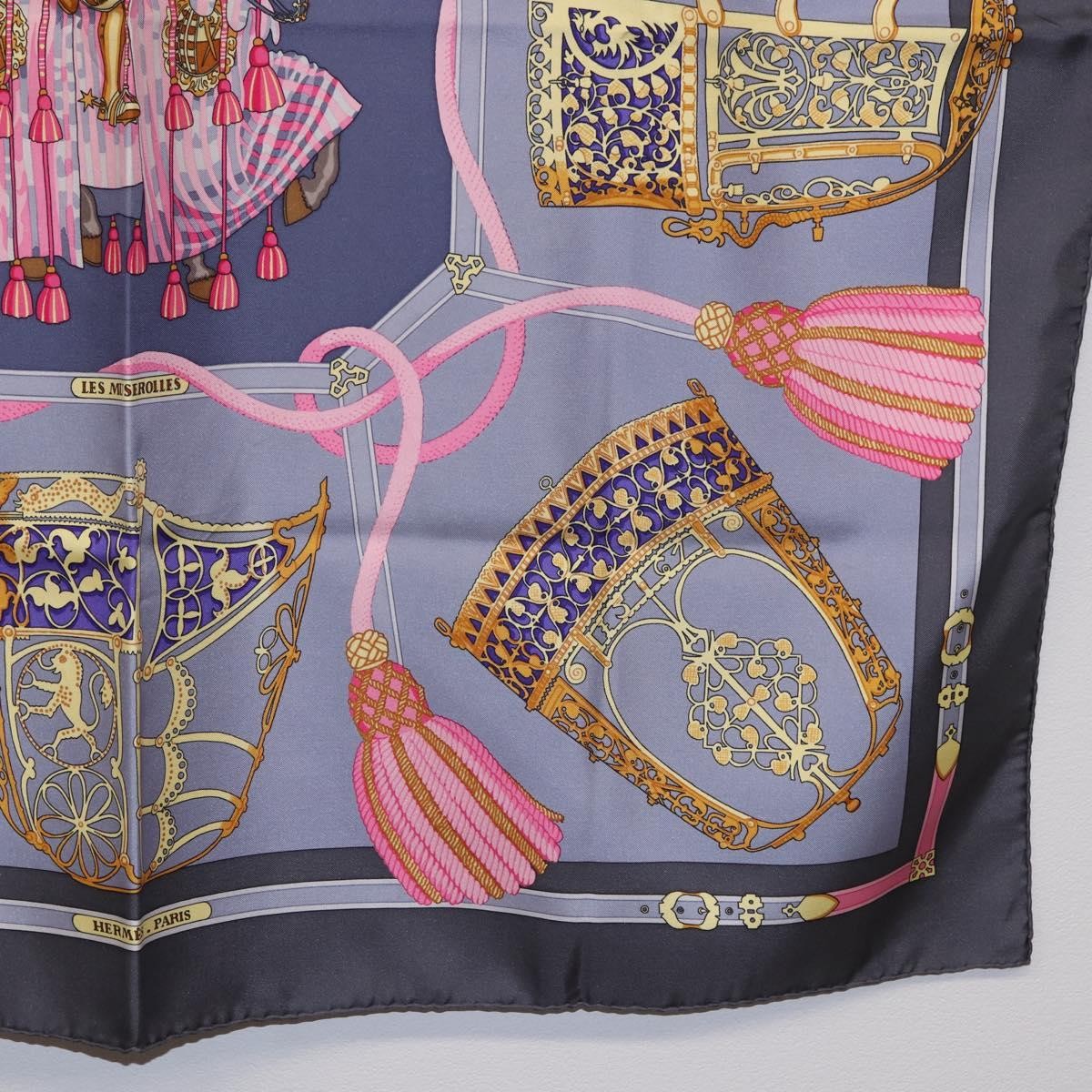 Hermes Carré 90 Silk Multicolor Blue Silk Scarve & Shawl Accessory (Pre-Owned)