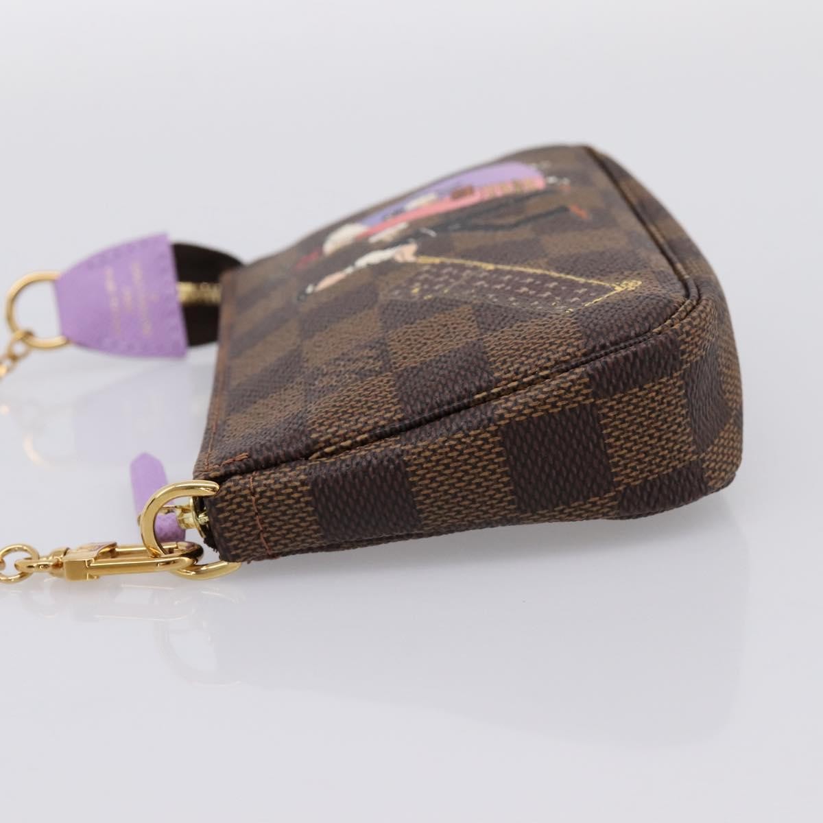 Louis Vuitton Pochette Accessoires Limited Edition Damier Brown Canvas Clutche & Pouche Bag (Pre-Owned)