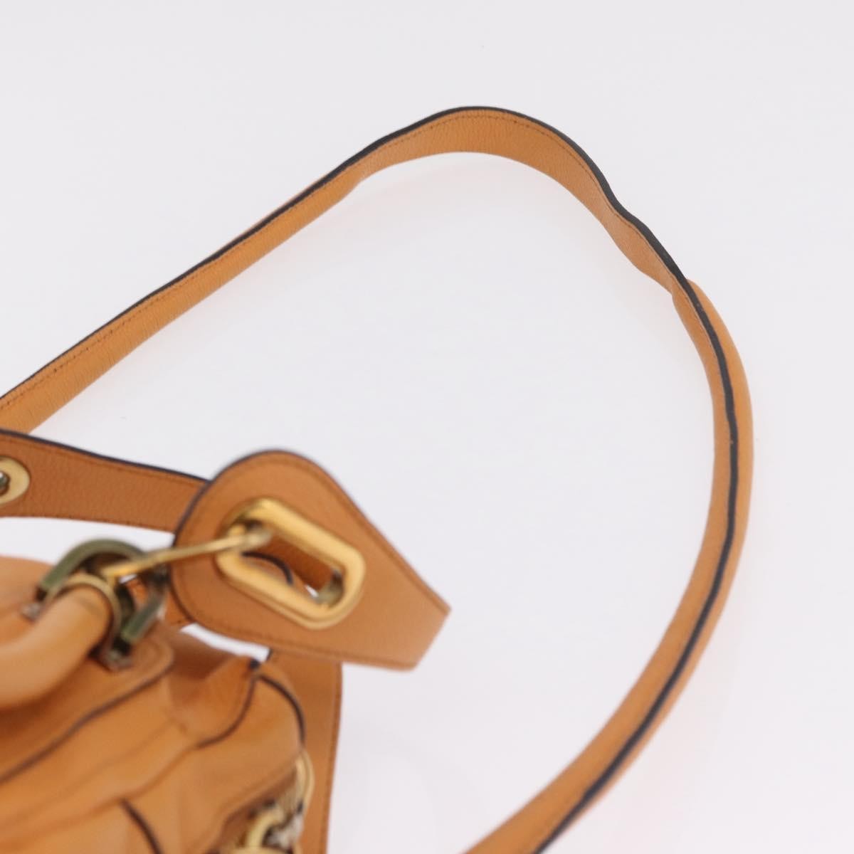 Chloe Paraty Top Handle Leather Orange Leather Handbag (Pre-Owned)