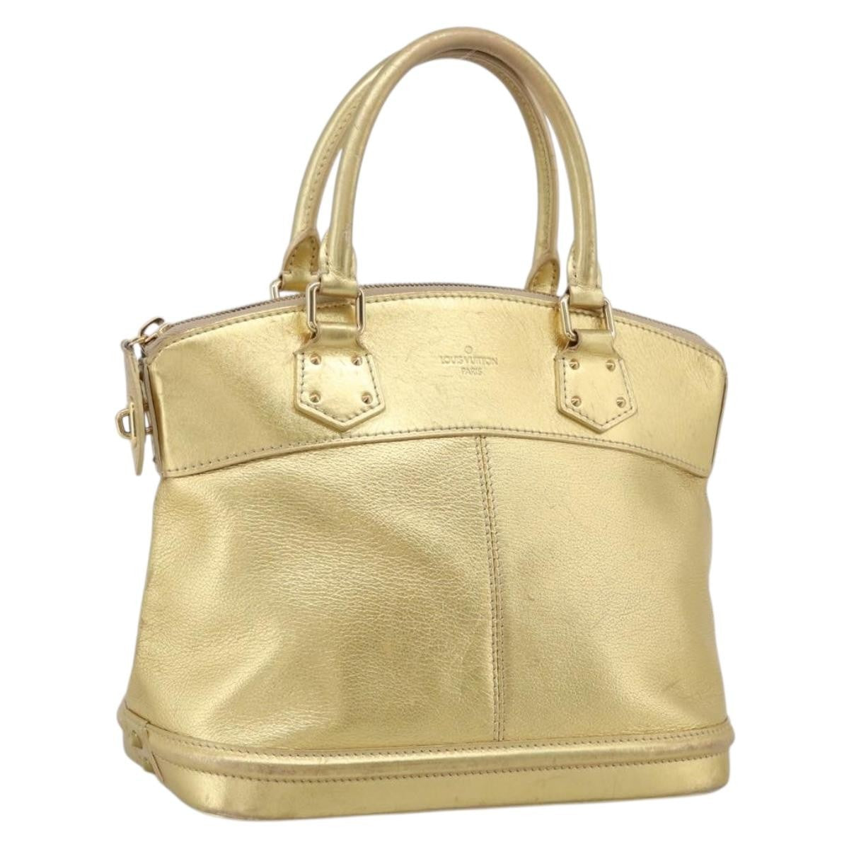 Louis Vuitton Suhali Lockit Leather Gold Leather Handbag (Pre-Owned)