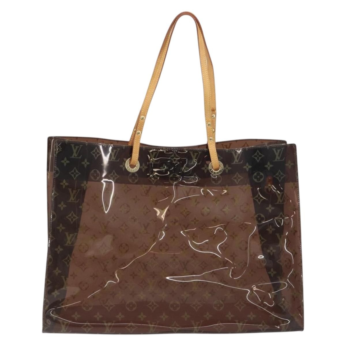 Louis Vuitton Ambre Sac Cabas Monogram Vinyl Brown Plastic Tote Bag Bag (Pre-Owned)