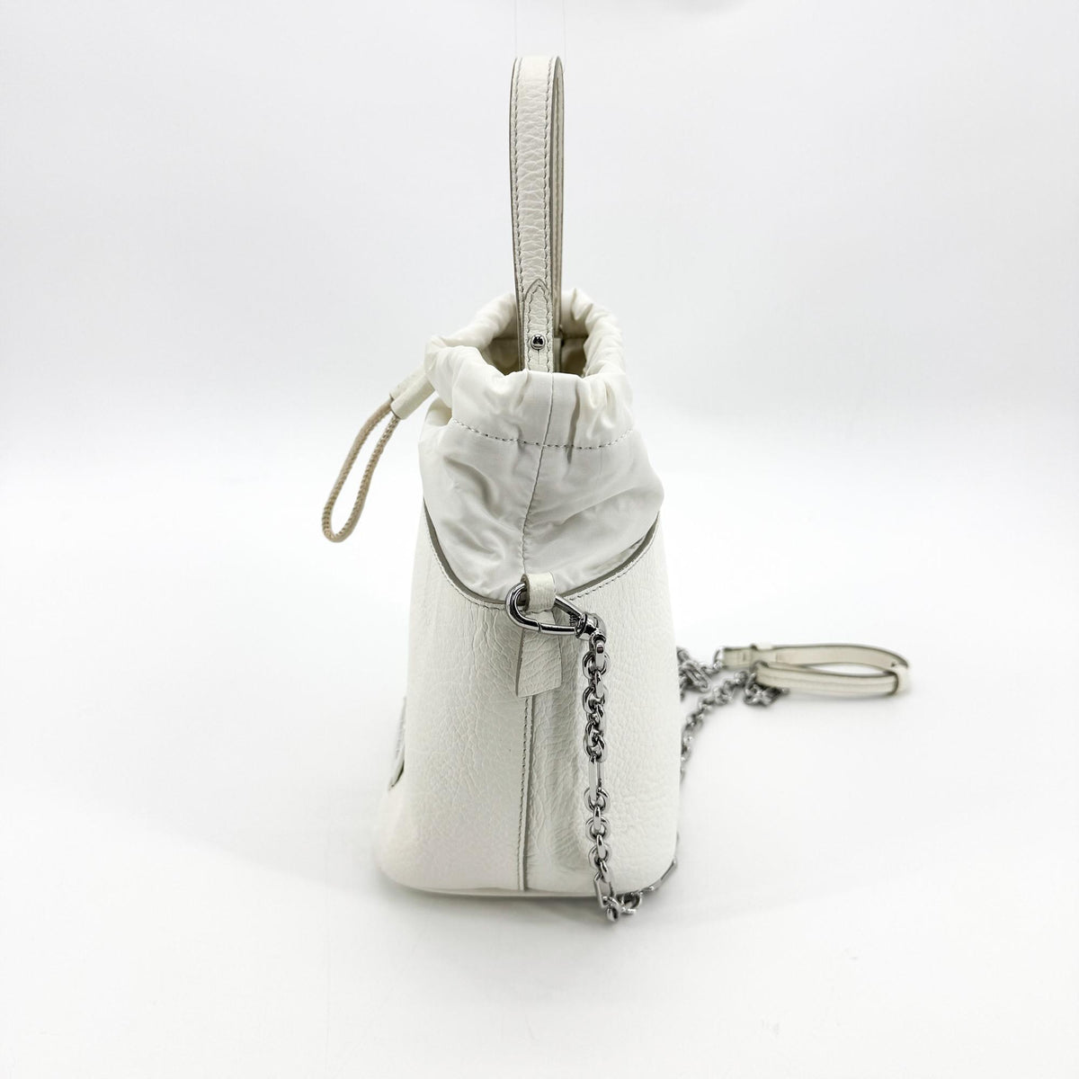 Maison Margiela 5Ac Leather White Calfskin Handbag (Pre-Owned)