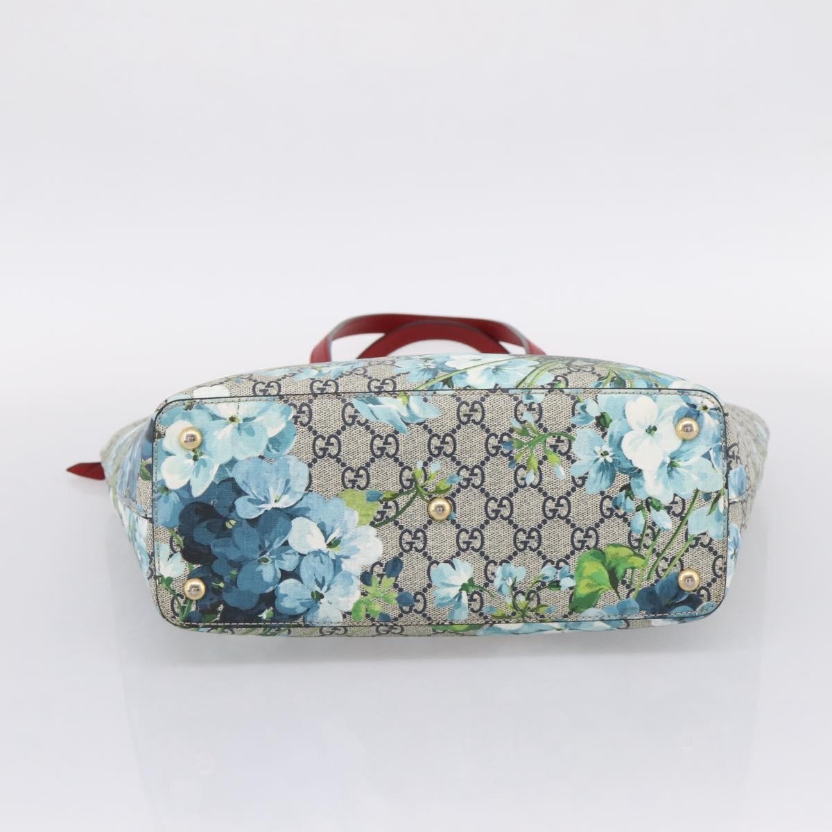 Gucci Linea A Convertible Blooms Print Gg Coated Canvas Multicolour Canvas Tote Bag Bag (Pre-Owned)