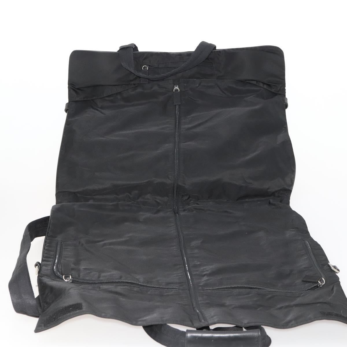 Prada Garment Carrier Tessuto Black Nylon Handbag (Pre-Owned)