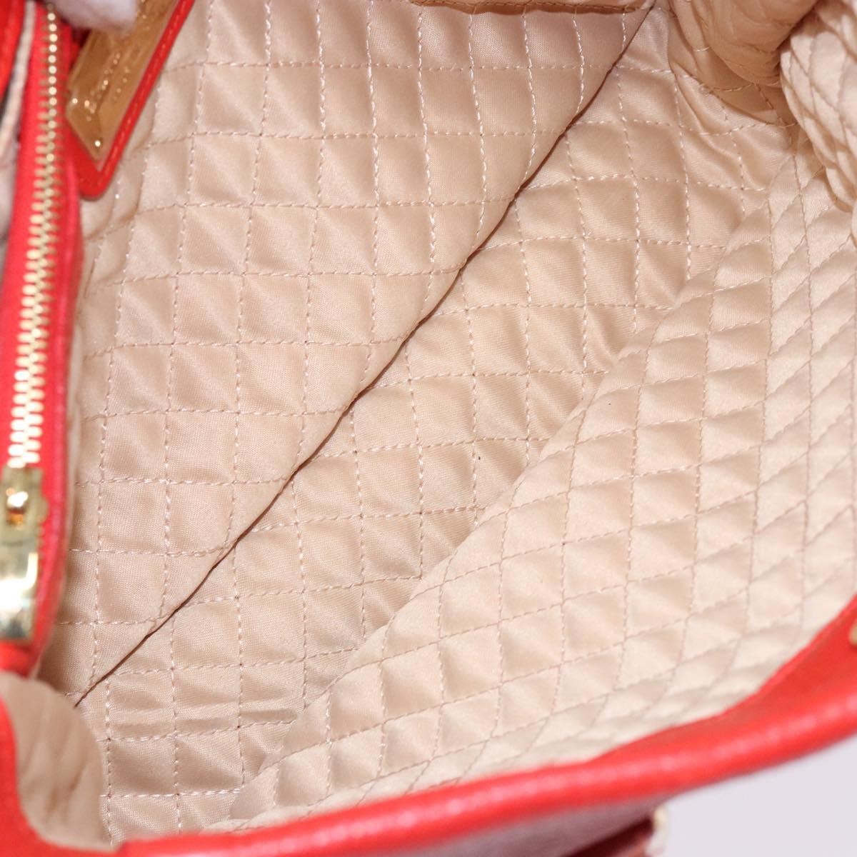 Salvatore Ferragamo Vala Leather Red Leather Bag (Pre-Owned)