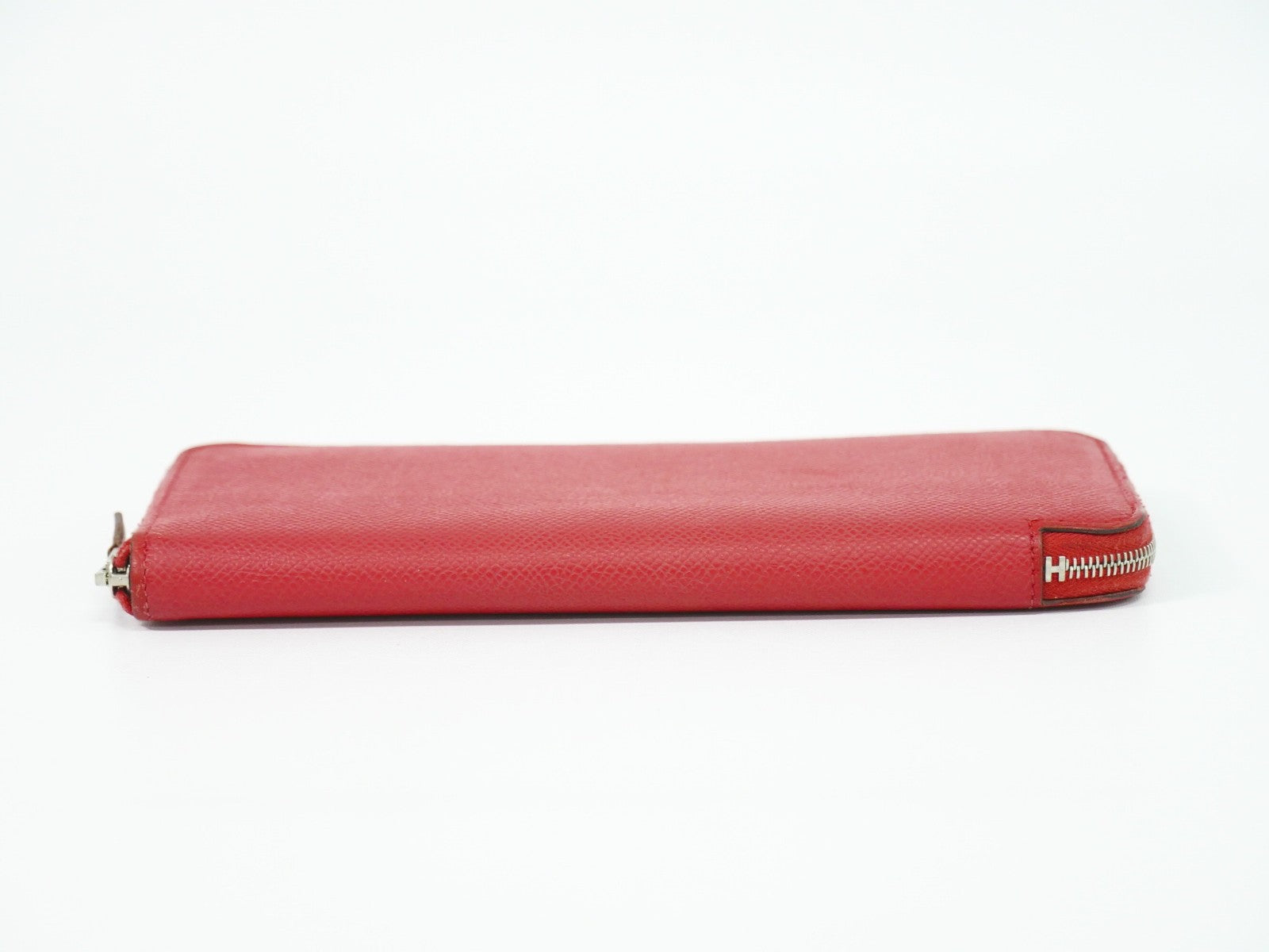 Hermes Azap Zip Around Silk'in Epsom Pink Leather Wallets Accessory (Pre-Owned)