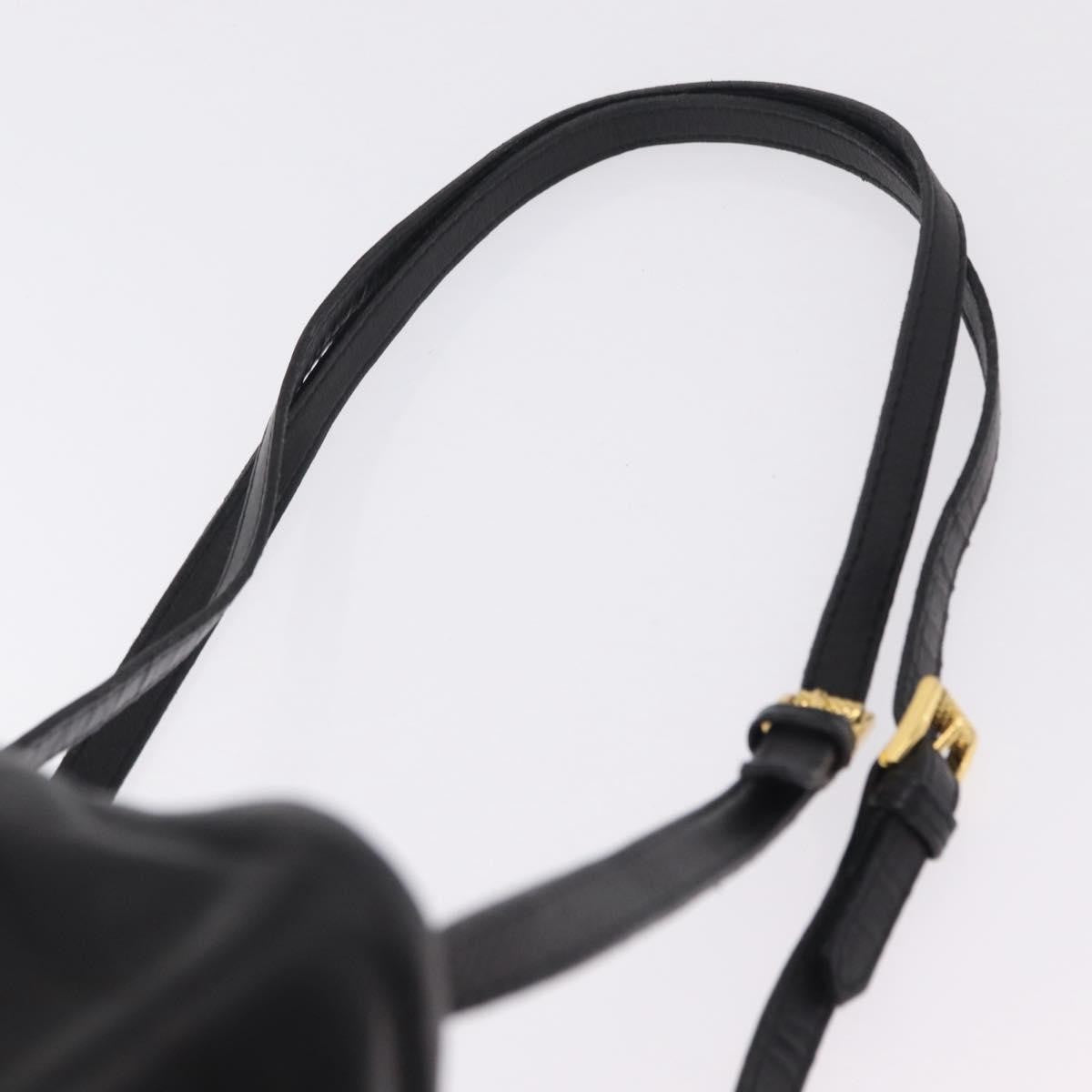 Bottega Veneta Backpack Leather With Intrecciato Black Leather Backpack Bag (Pre-Owned)