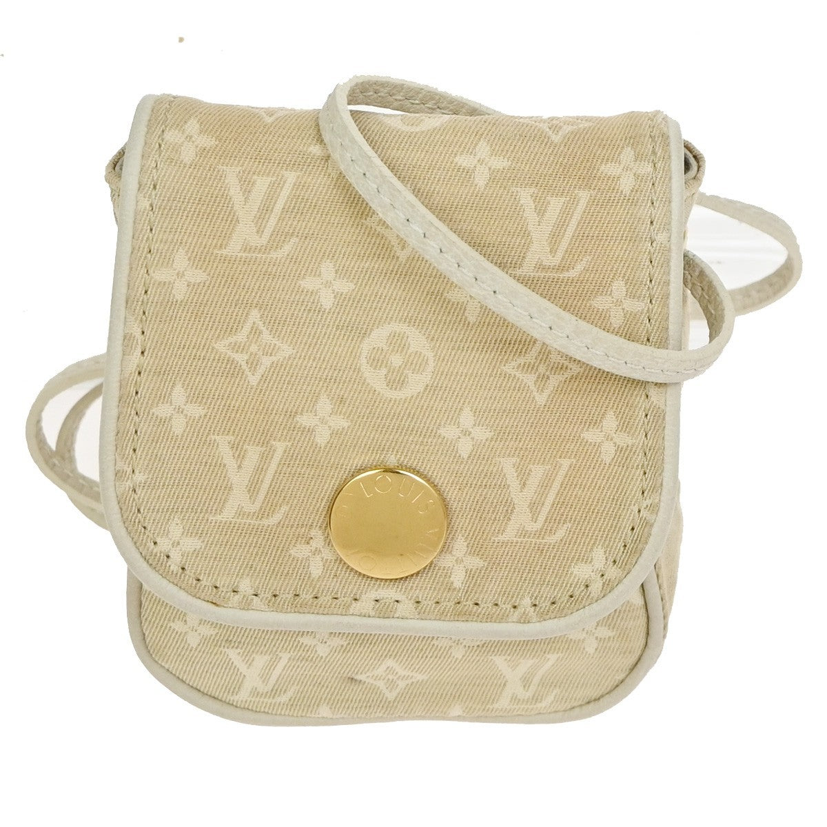 Louis Vuitton Cancun Pochette Monogram Mini Canvas Beige Canvas Clutche & Pouche Bag (Pre-Owned)