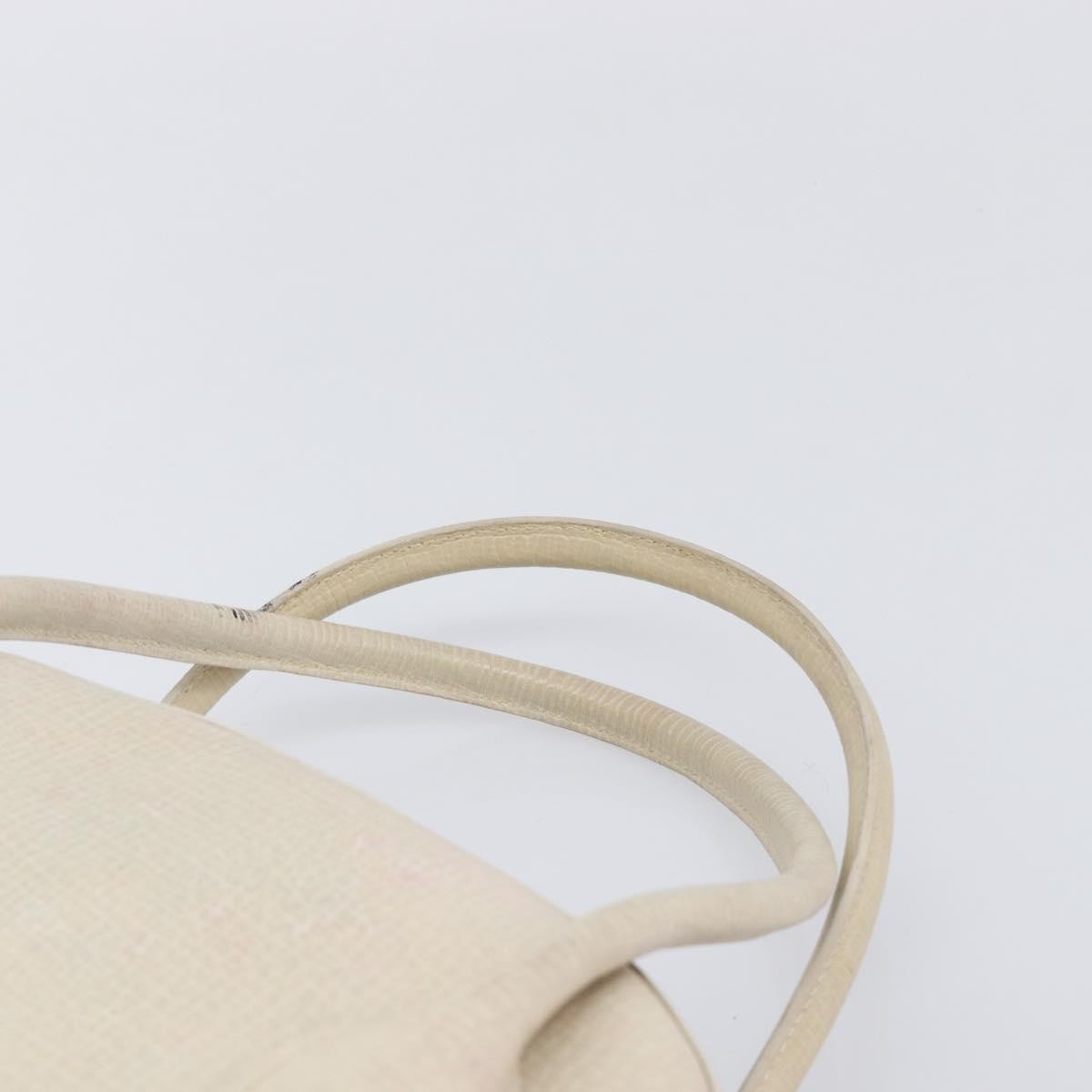 Loewe Tote Leather White Leather Tote Bag Bag (Pre-Owned)