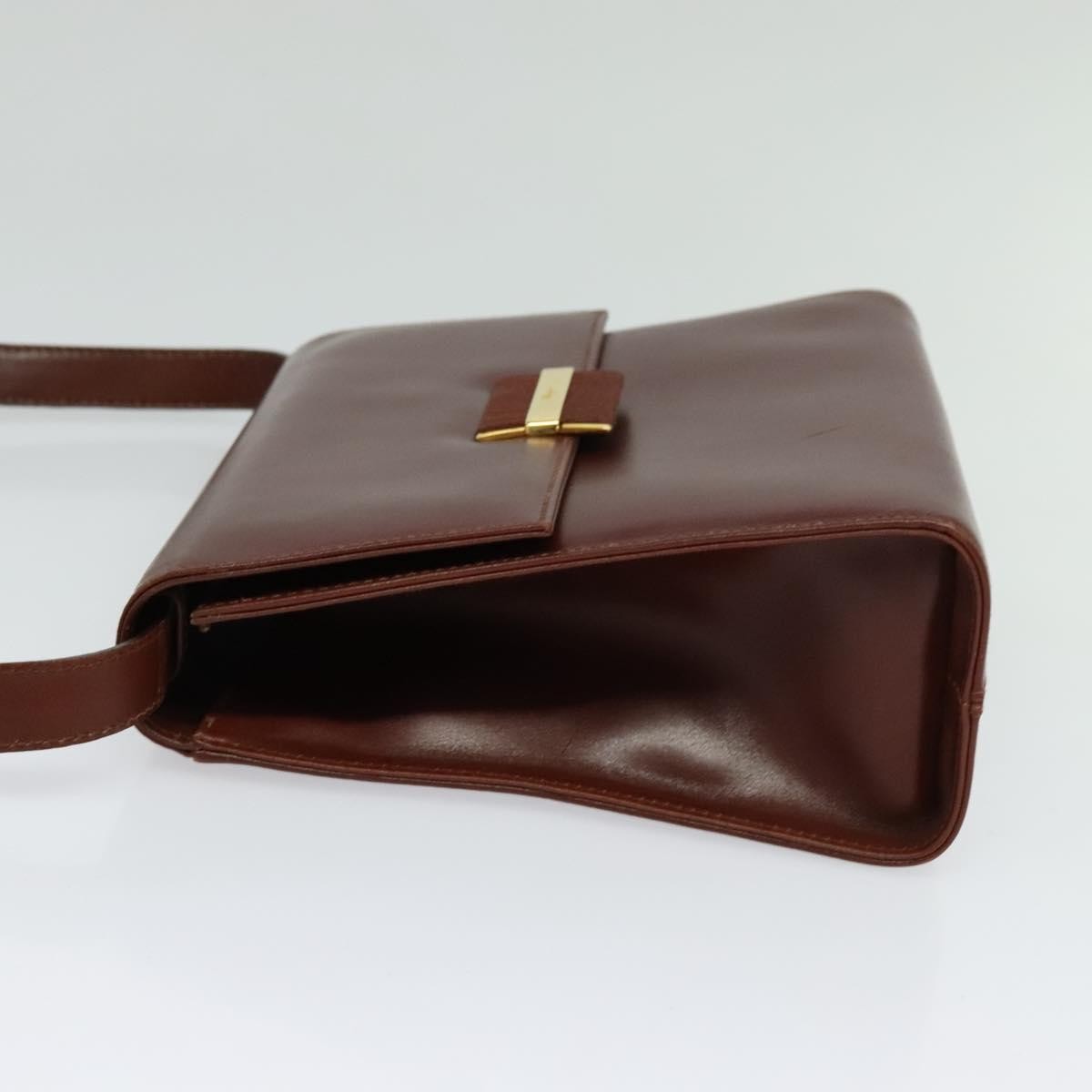 Salvatore Ferragamo Vintage Leather Brown Leather Shoulder Bag Bag (Pre-Owned)