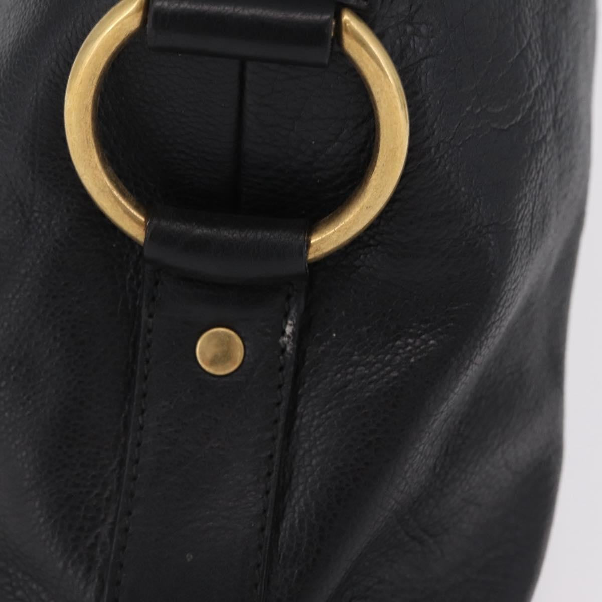 Saint Laurent Muse Leather Black Leather Shoulder Bag Bag (Pre-Owned)