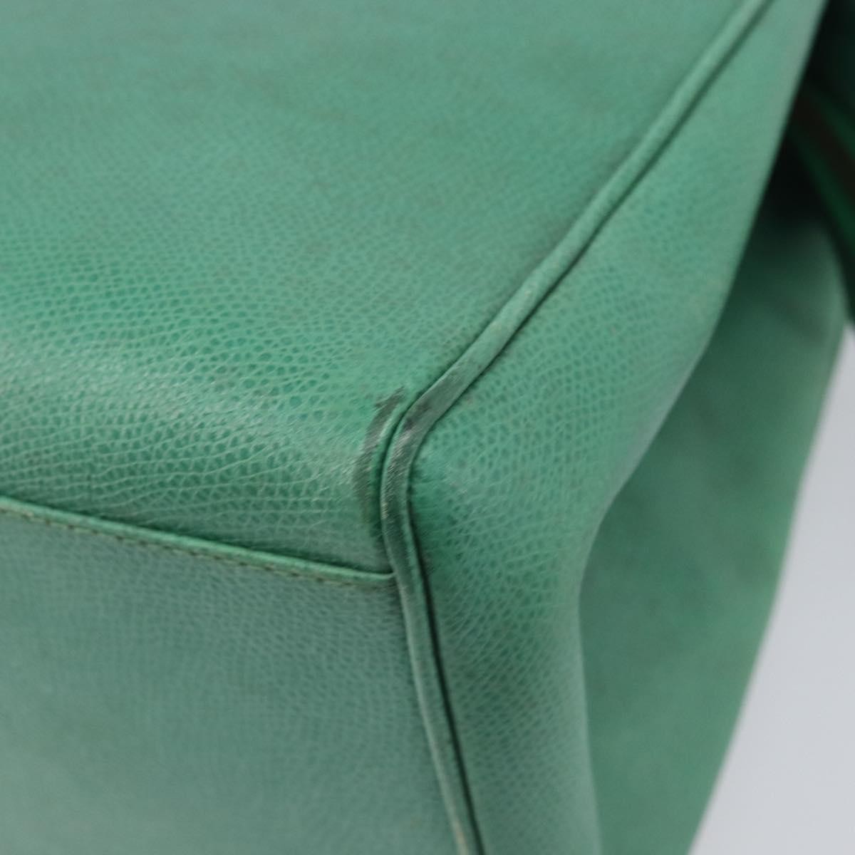 Celine Shoulder Leather Green Leather Shoulder Bag Bag (Pre-Owned)