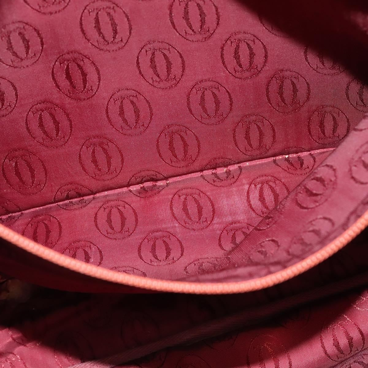 Cartier Tasseled Must De Cartier Leather Yellow Leather Shoulder Bag Bag (Pre-Owned)